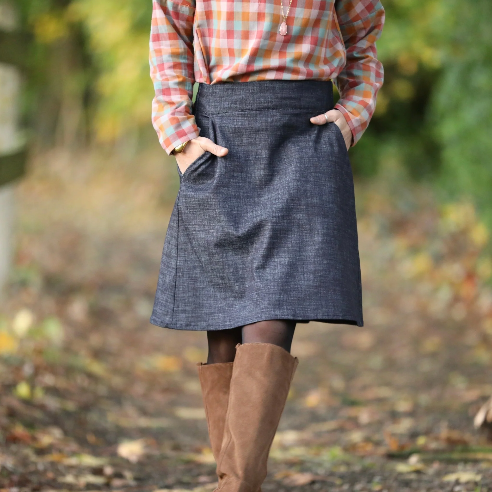 Jupe Maya - jean brut - Image 5