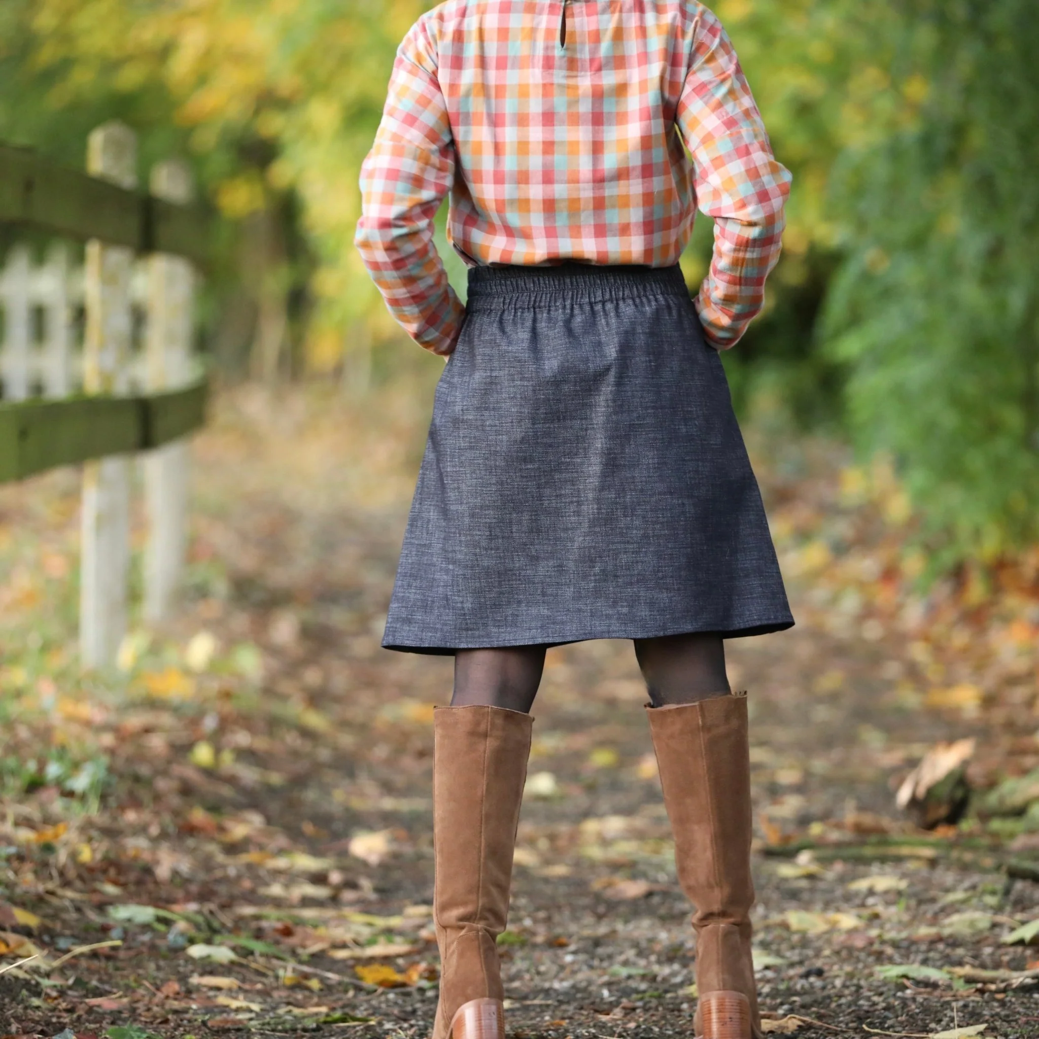 Jupe Maya - jean brut - Image 7
