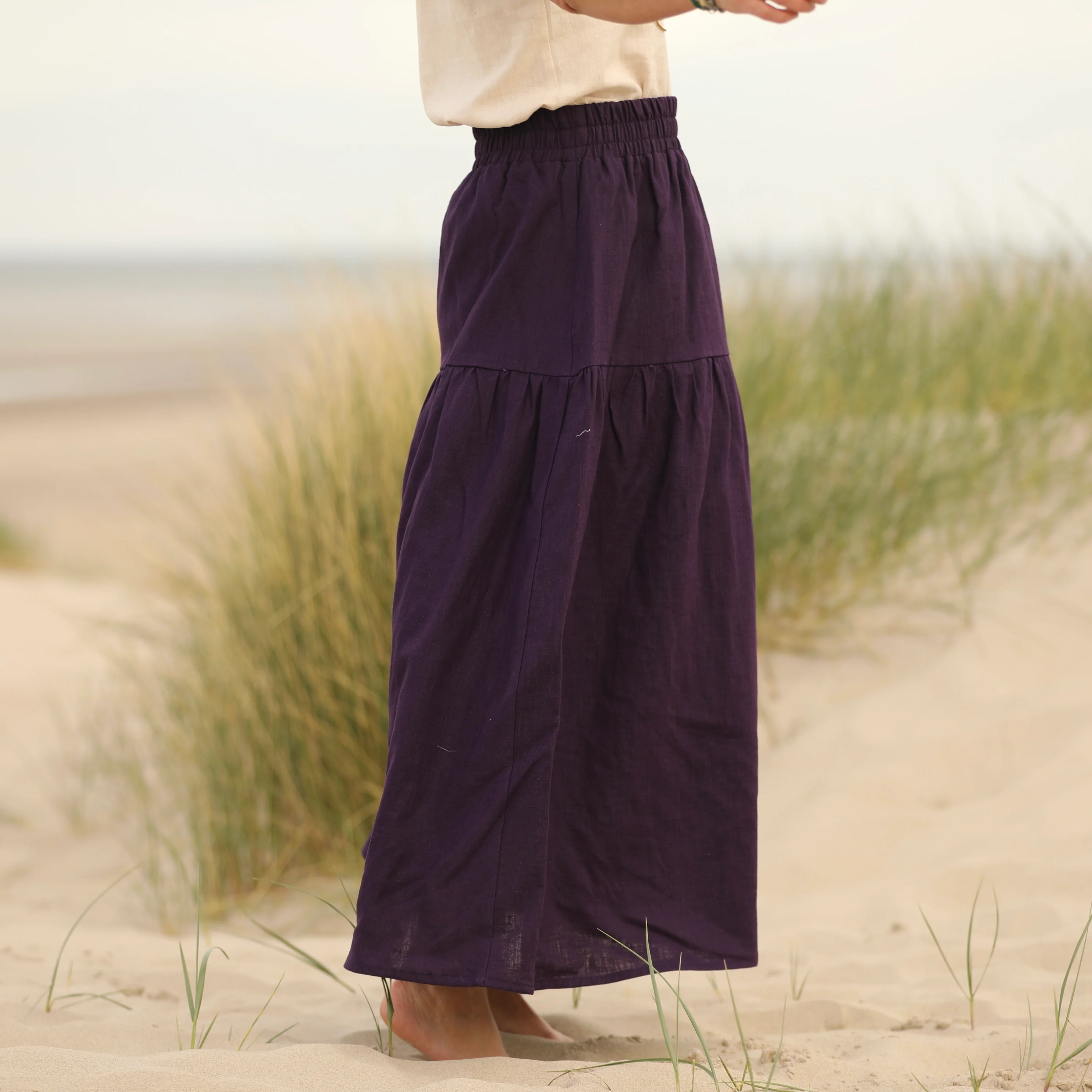 Jupe Sarah - lin prune - Image 3