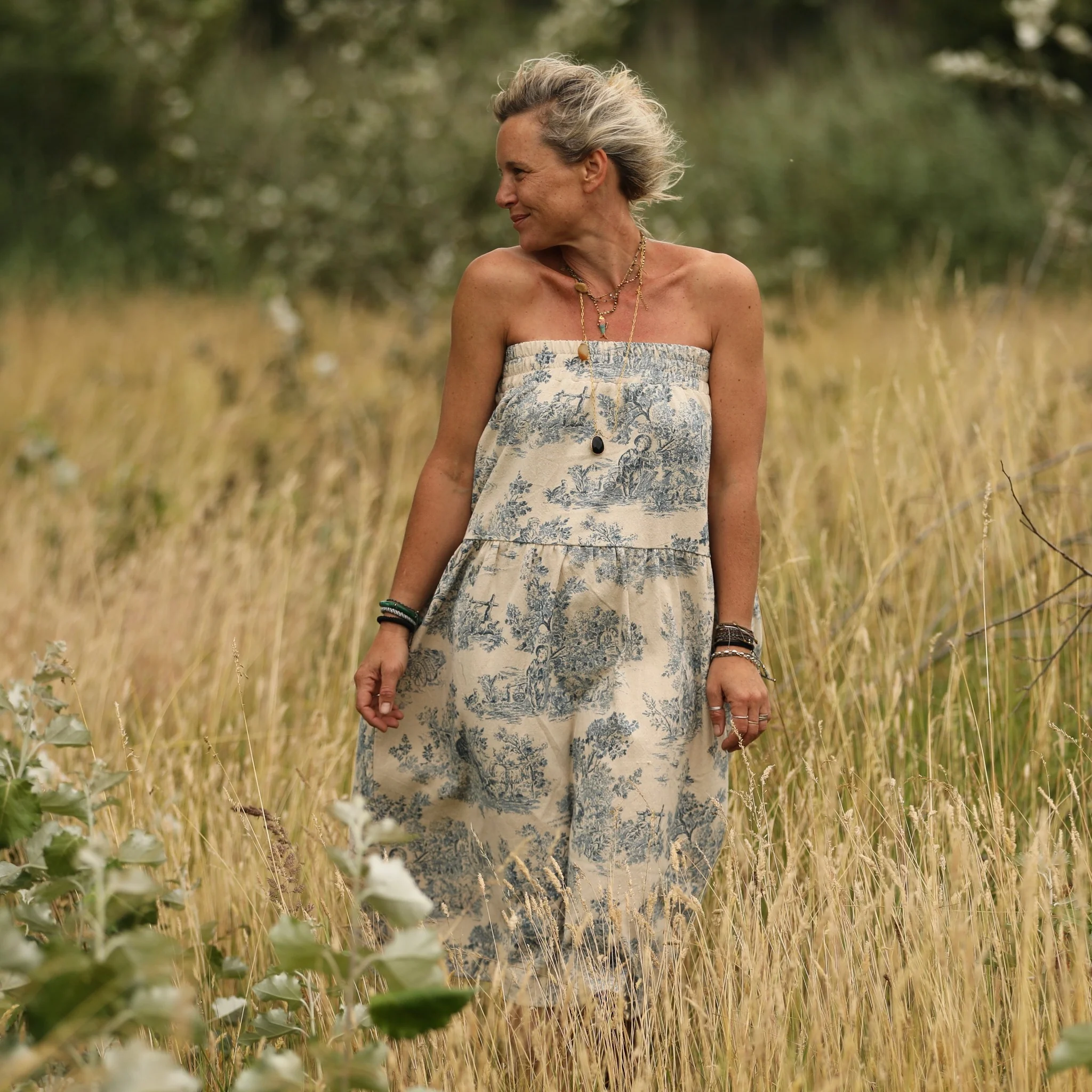 Jupe Sarah - toile de Jouy - Image 9