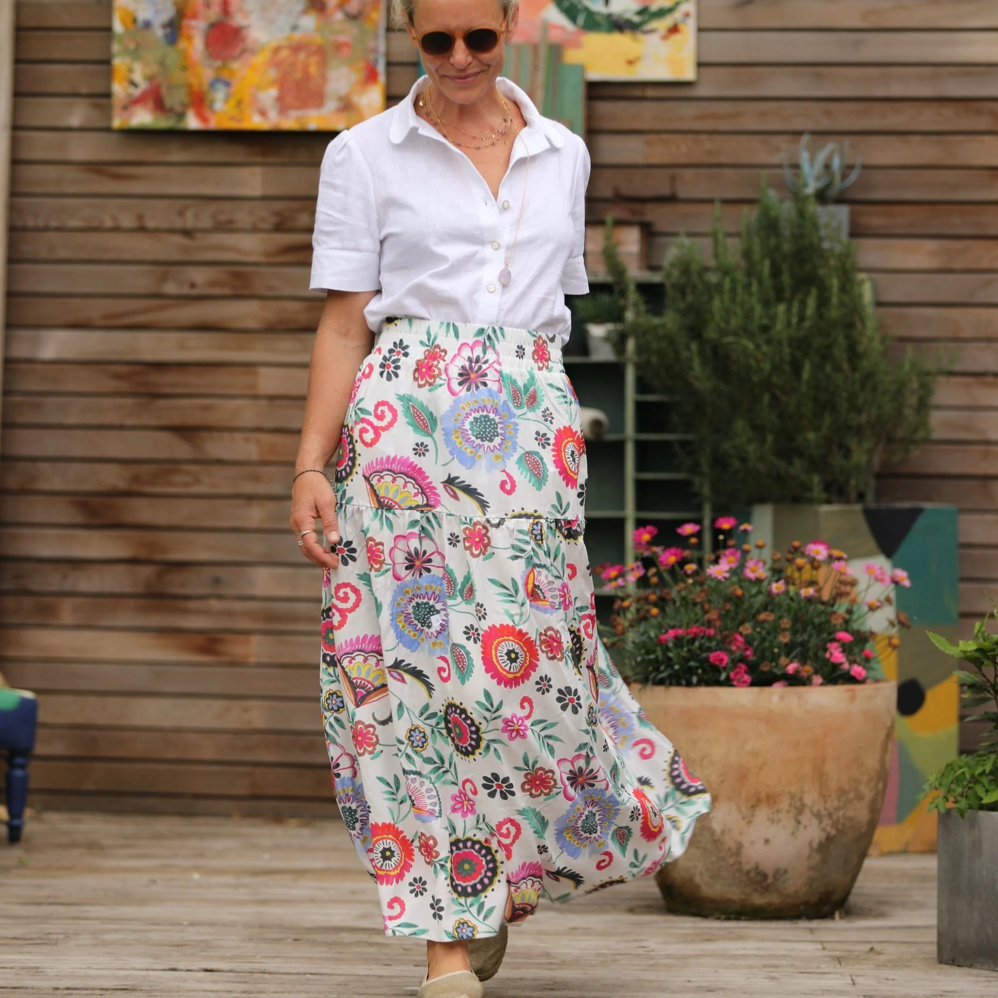 Jupe Sarah - Viscose Bigarrée