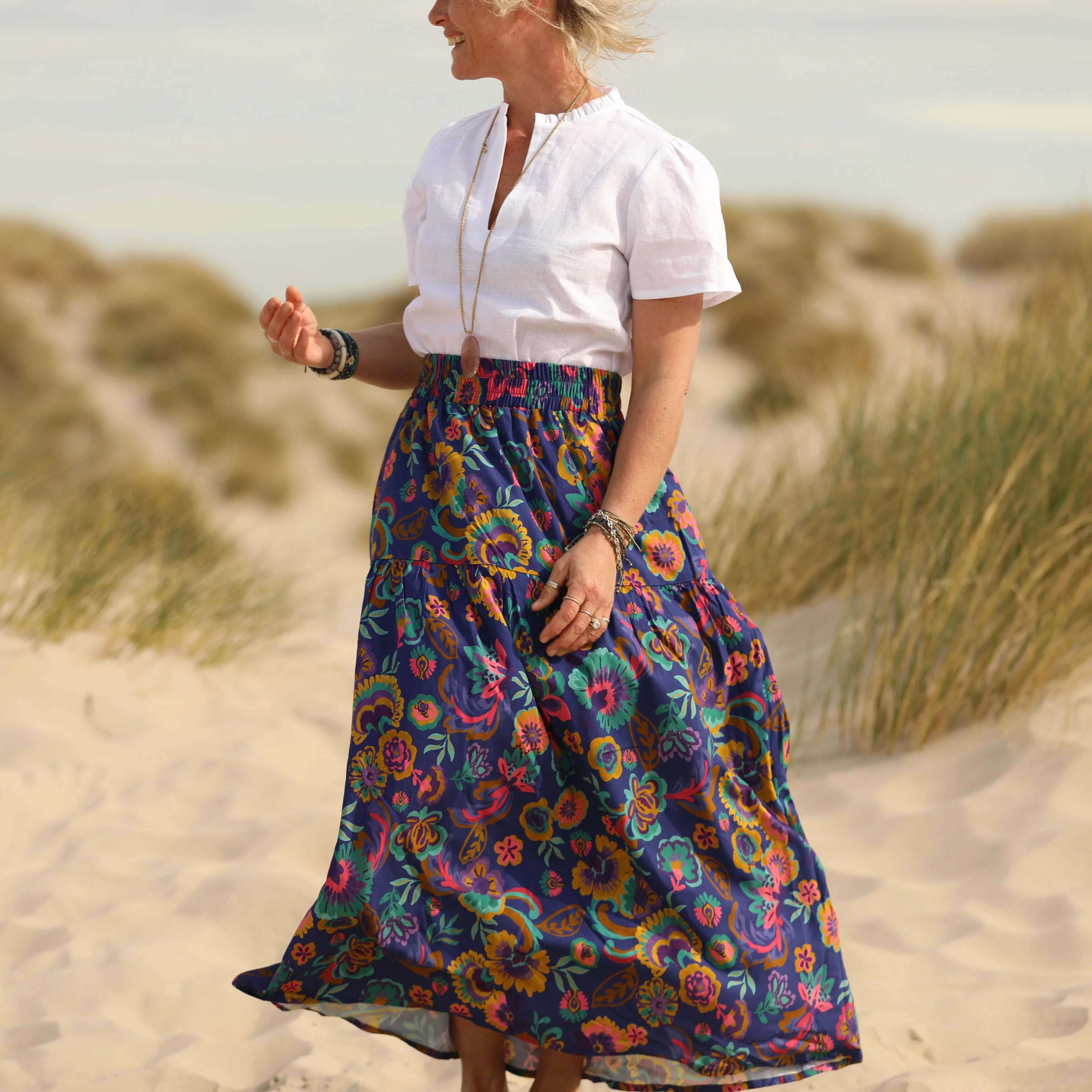 Jupe Sarah - viscose explosion florale - Image 4