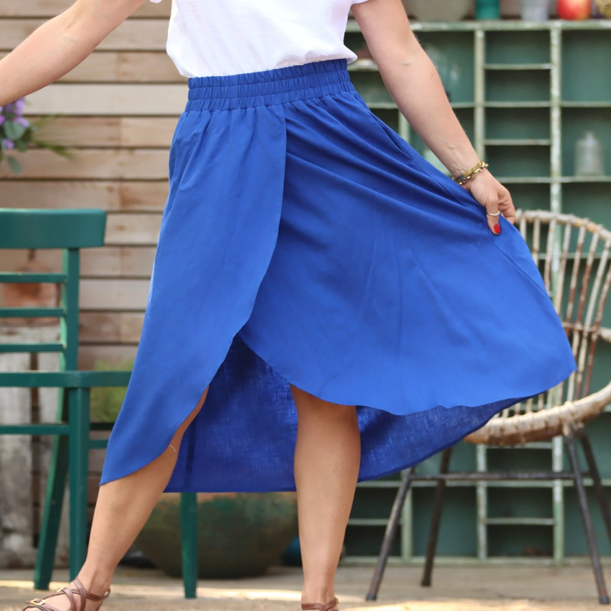 Jupe Tina lin majorelle - Image 4