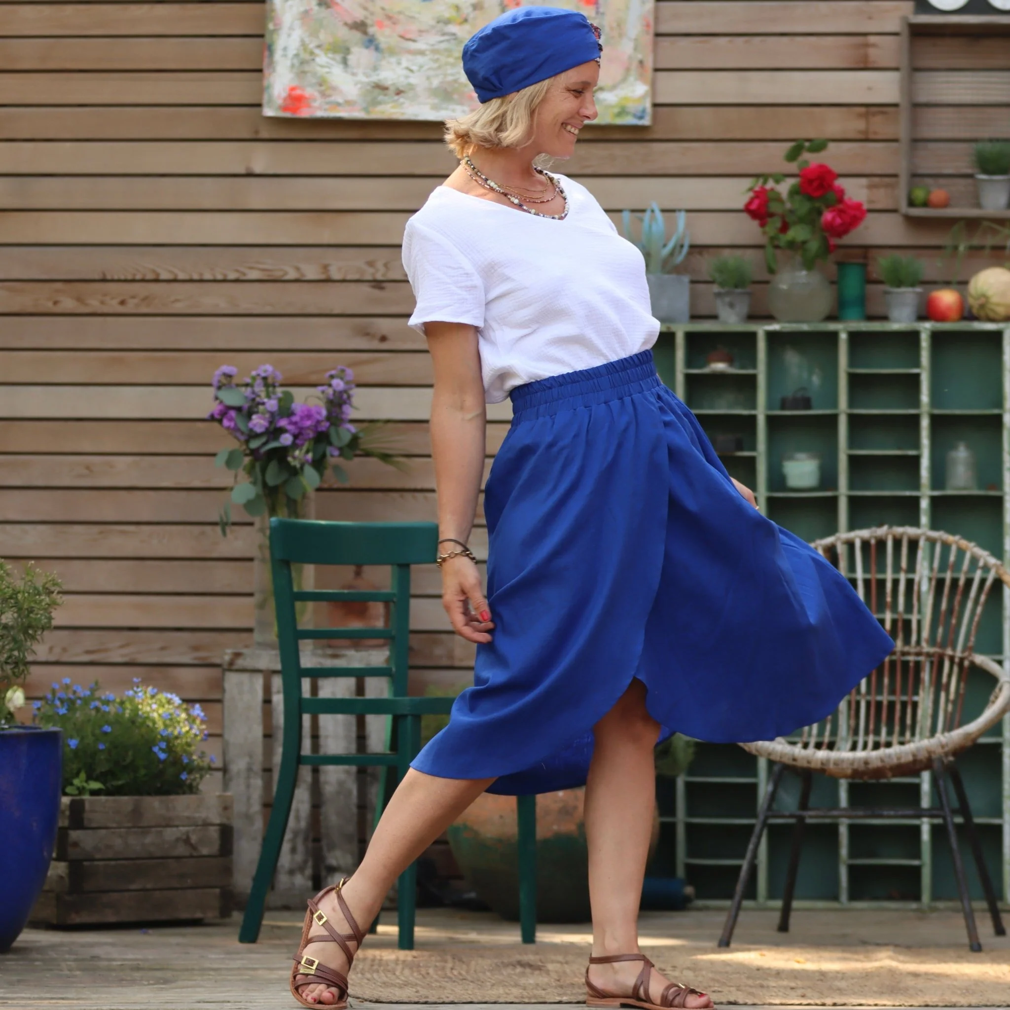 Jupe Tina lin majorelle - Image 6