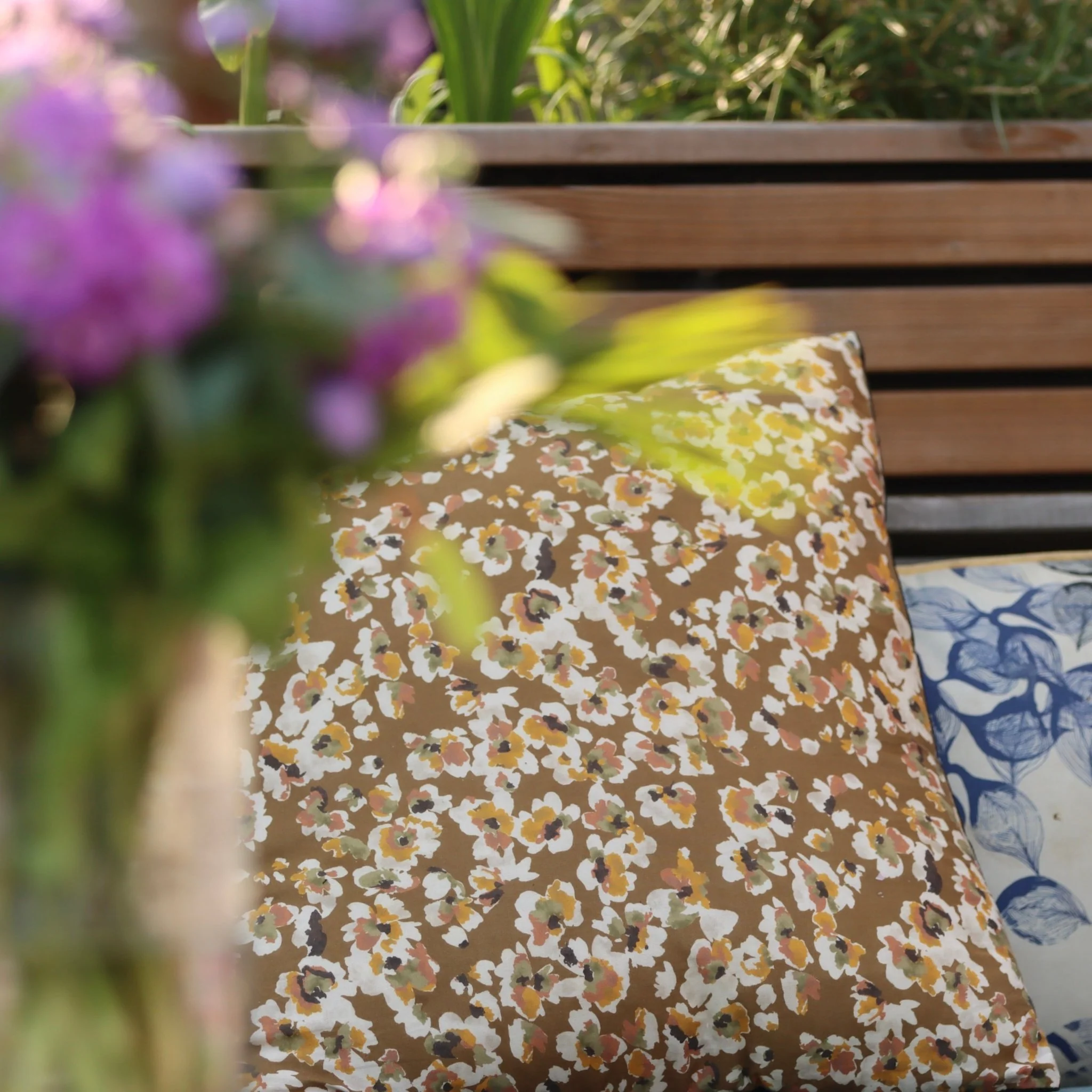 La housse de coussin Nina feuillage d'automne 43x43cm - Image 7