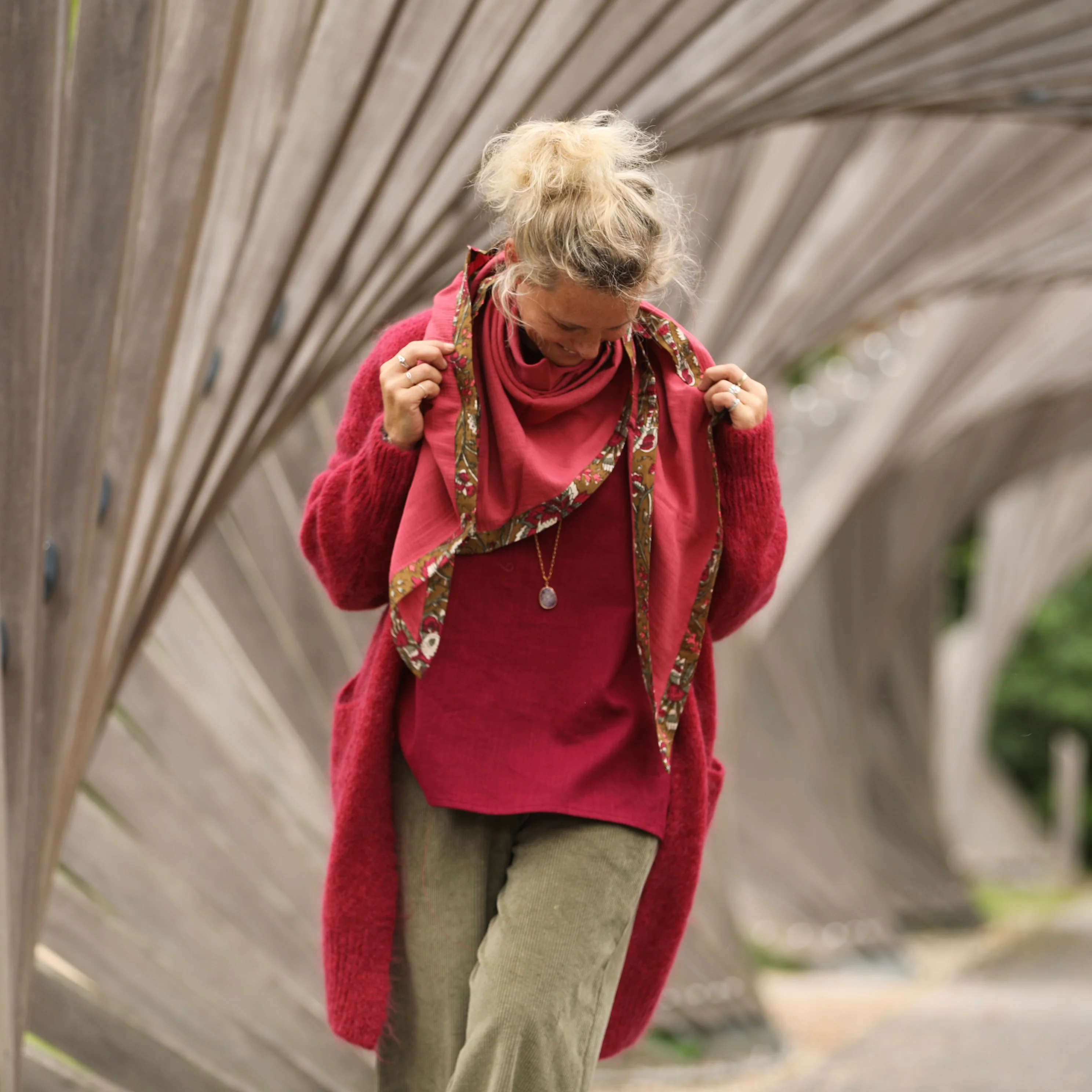 Le foulard Calista Grenat/Ila - Image 2