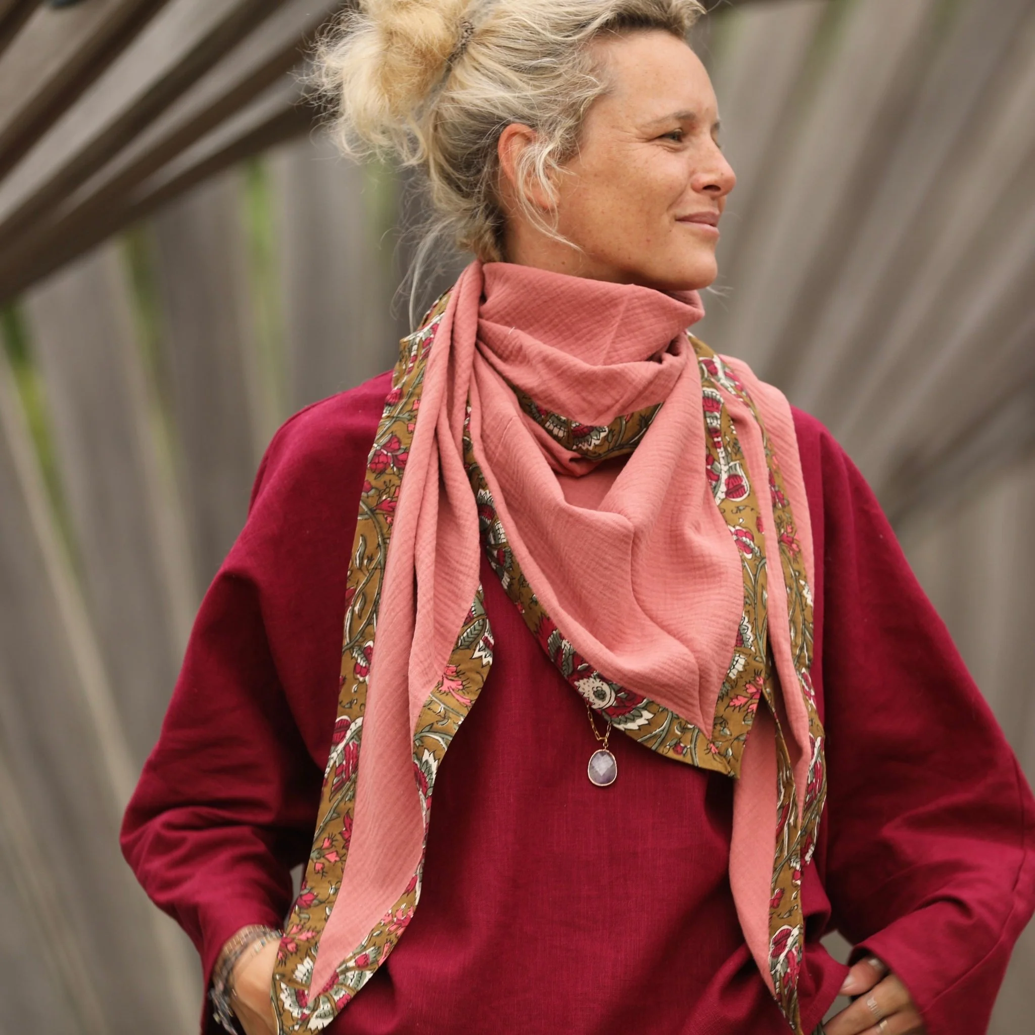 Le foulard Calista Terracotta rosé/Ila - Image 3