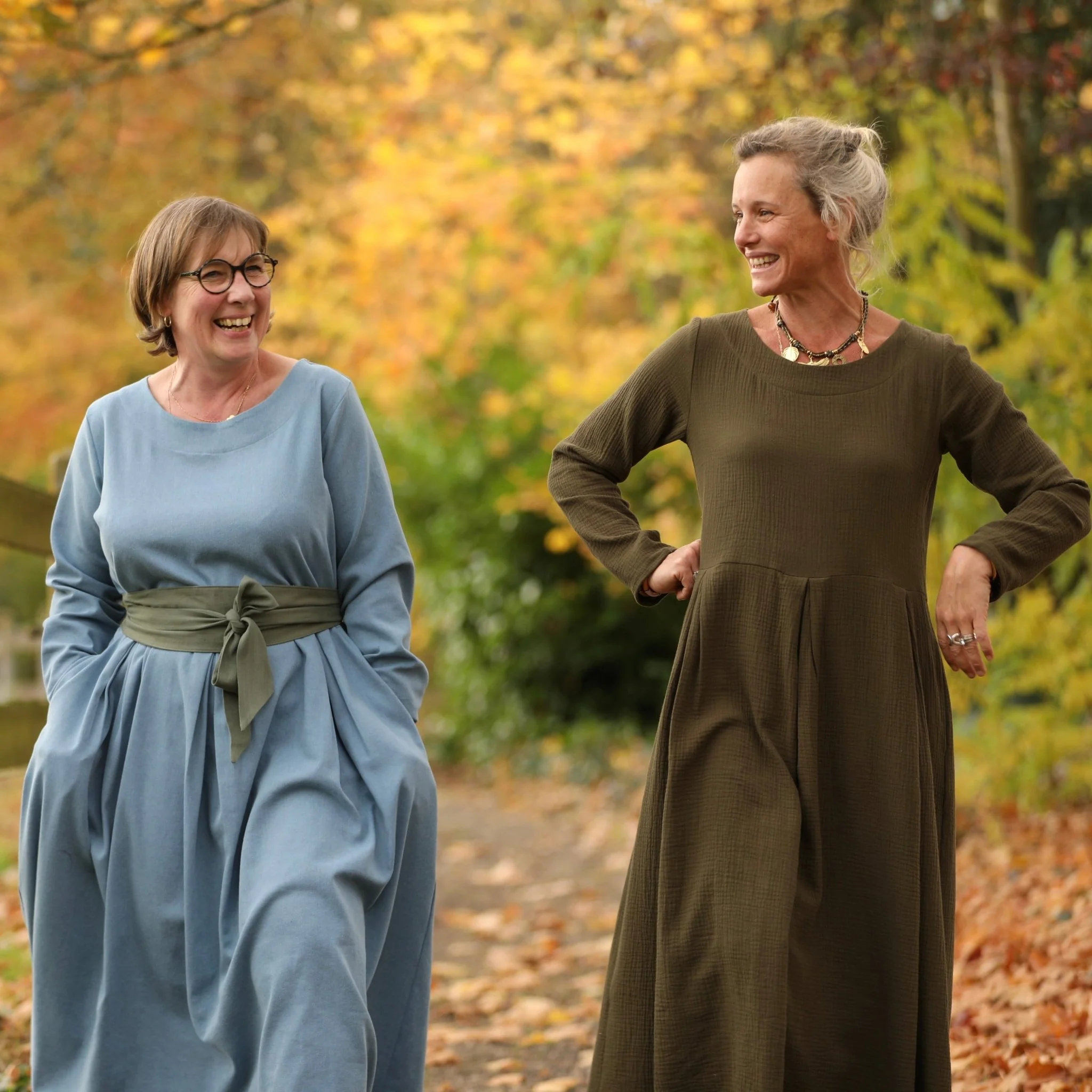 Robe Louisa - jean de coton bleu stone - Image 3