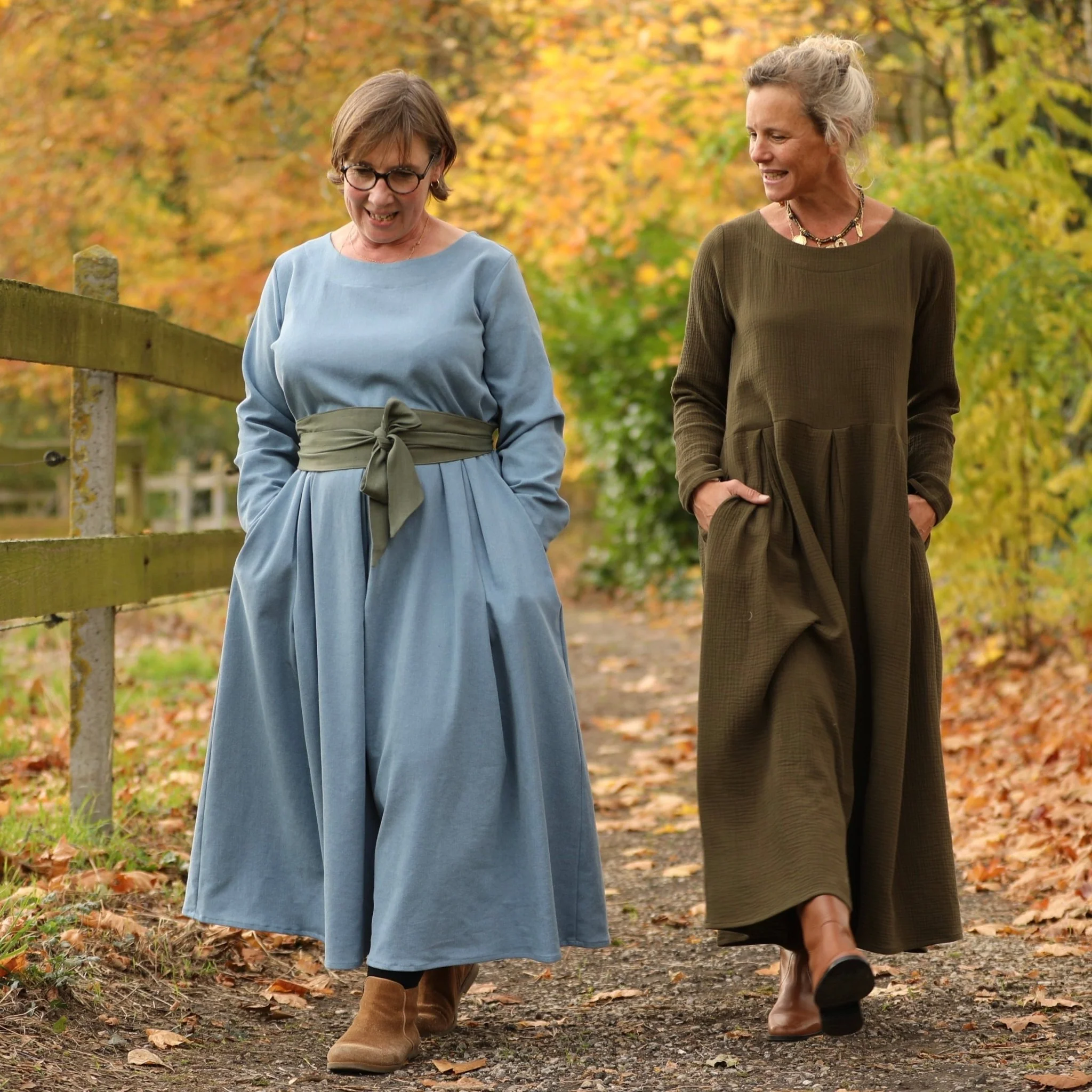 Robe Louisa - jean de coton bleu stone - Image 4