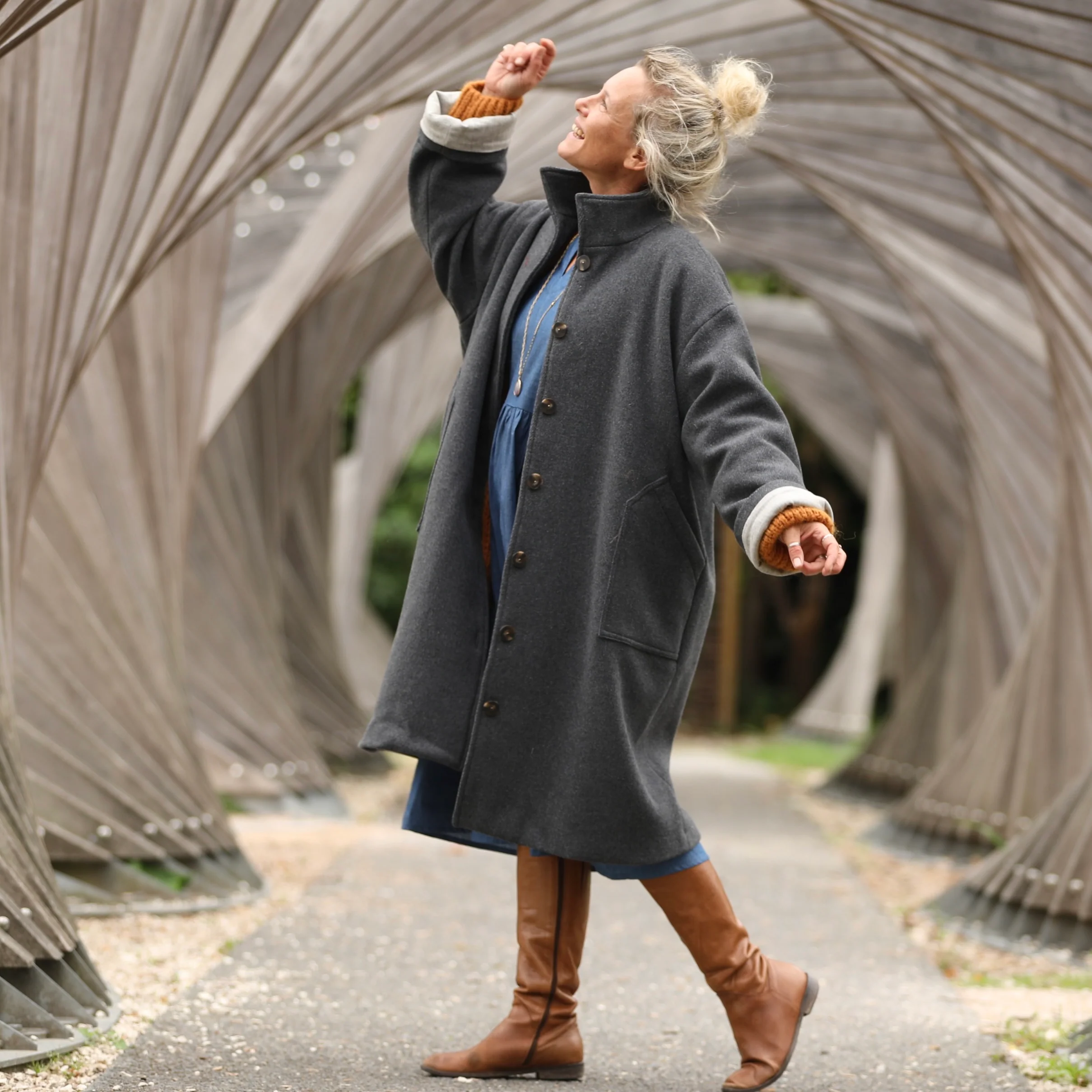 Manteau Arthur - Gris ardoise - Image 4