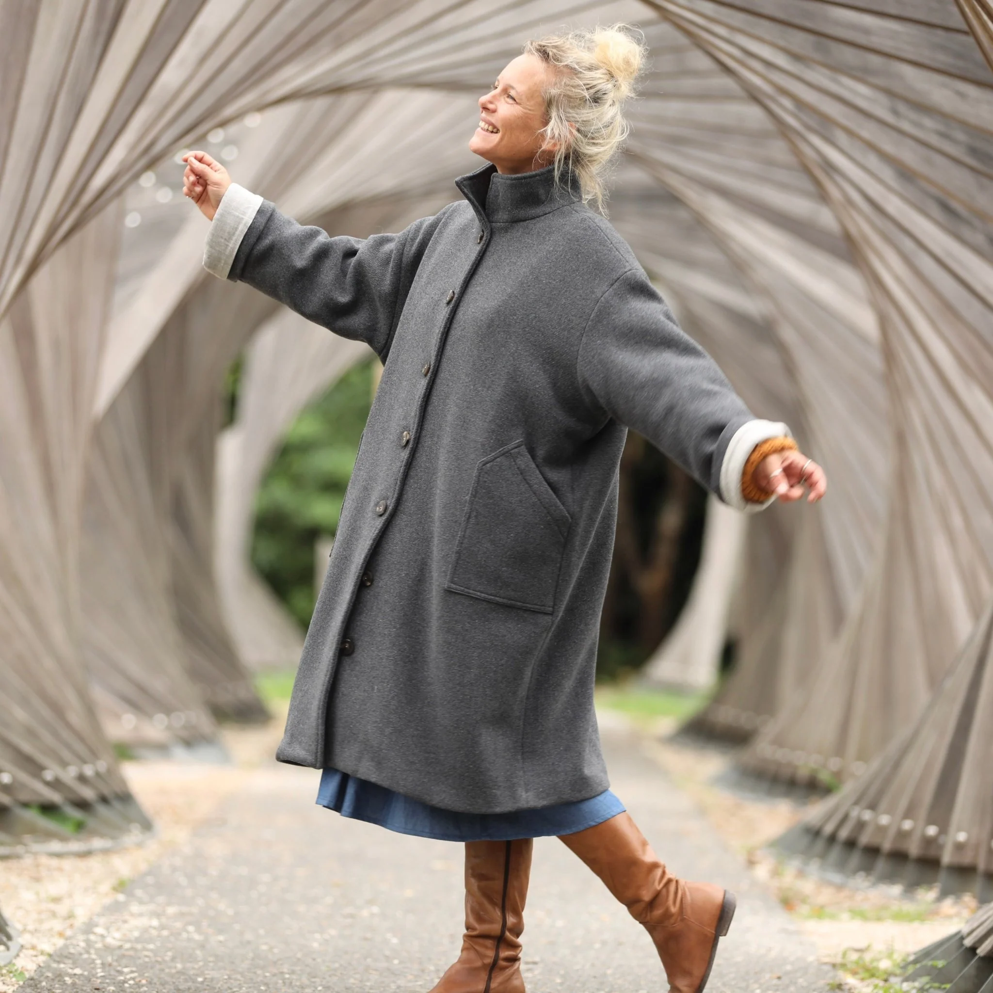 Manteau Arthur - Gris ardoise - Image 9