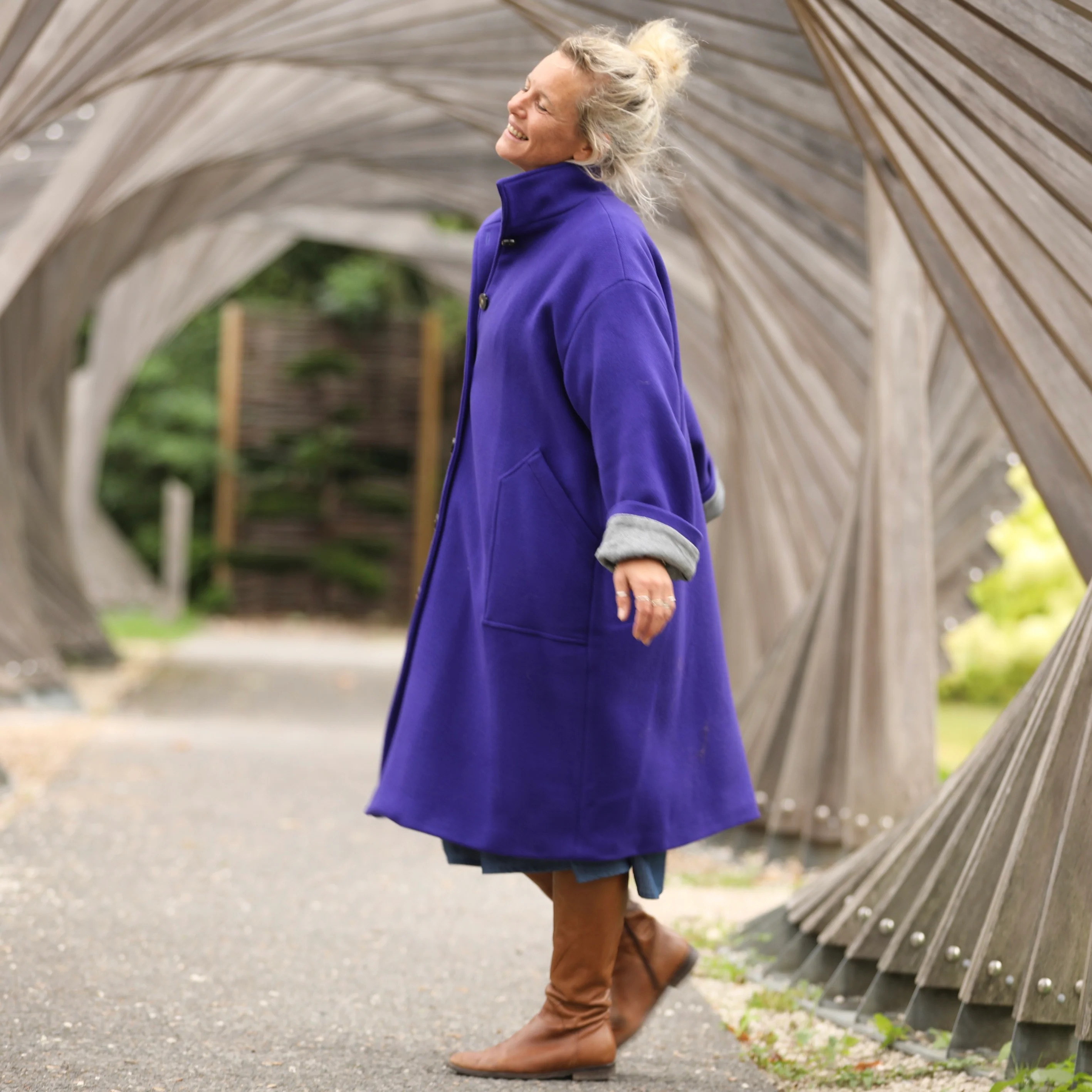 Manteau Arthur - Bleu majorelle - Image 8