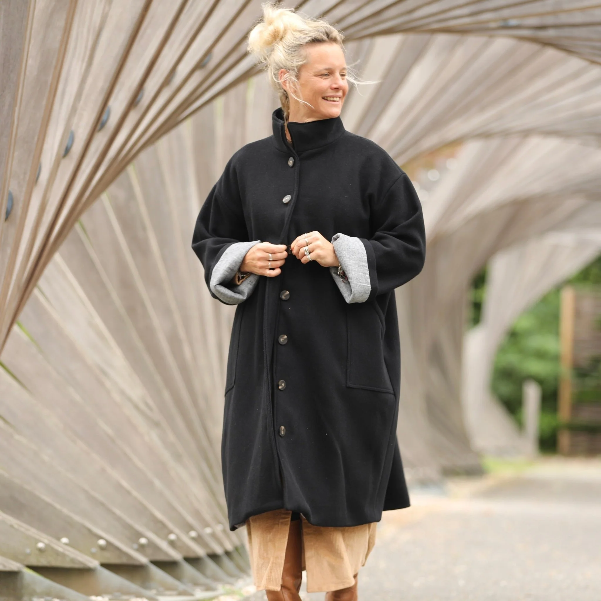 Manteau Arthur - Noir - Image 5