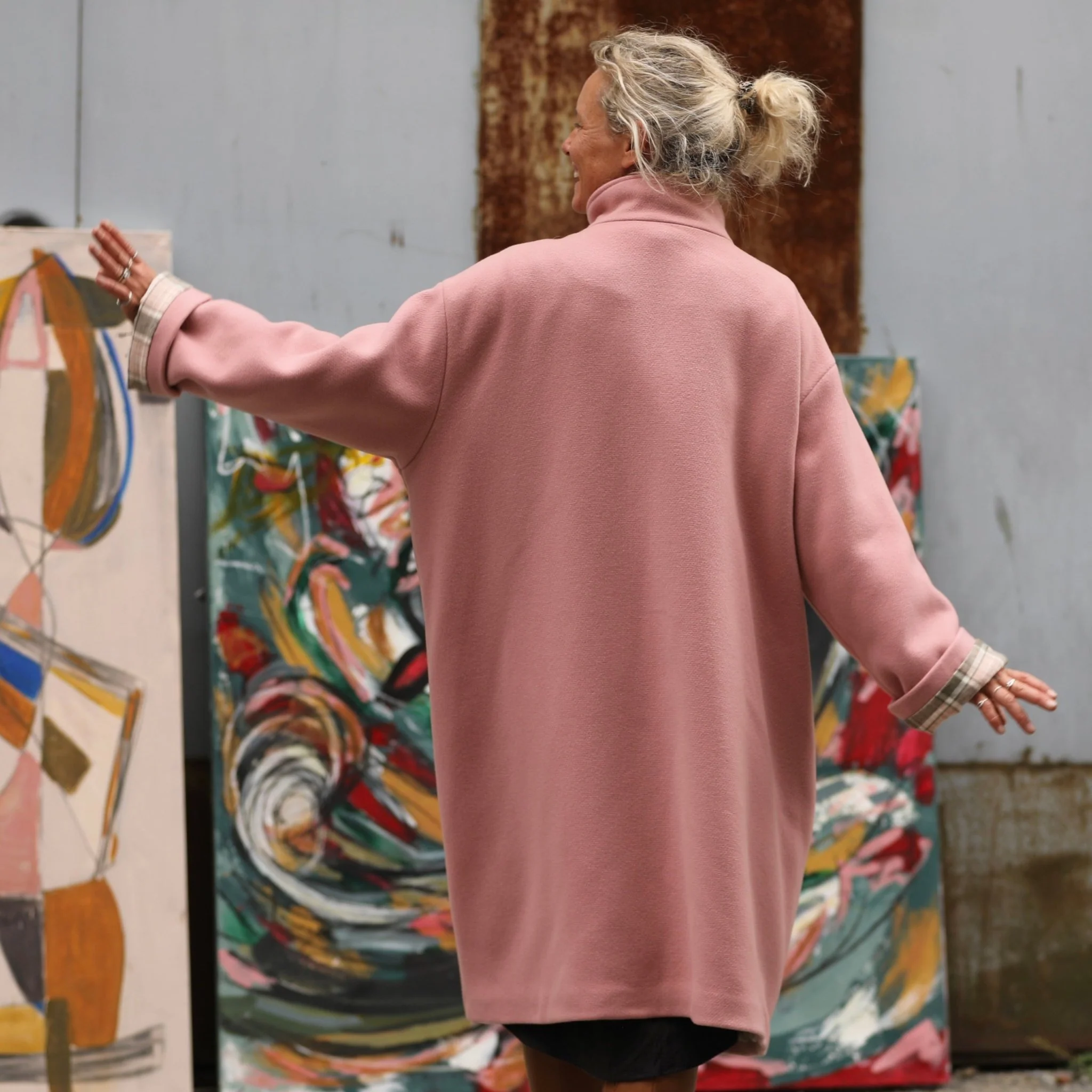 Manteau Arthur - Rose boisé - Image 10