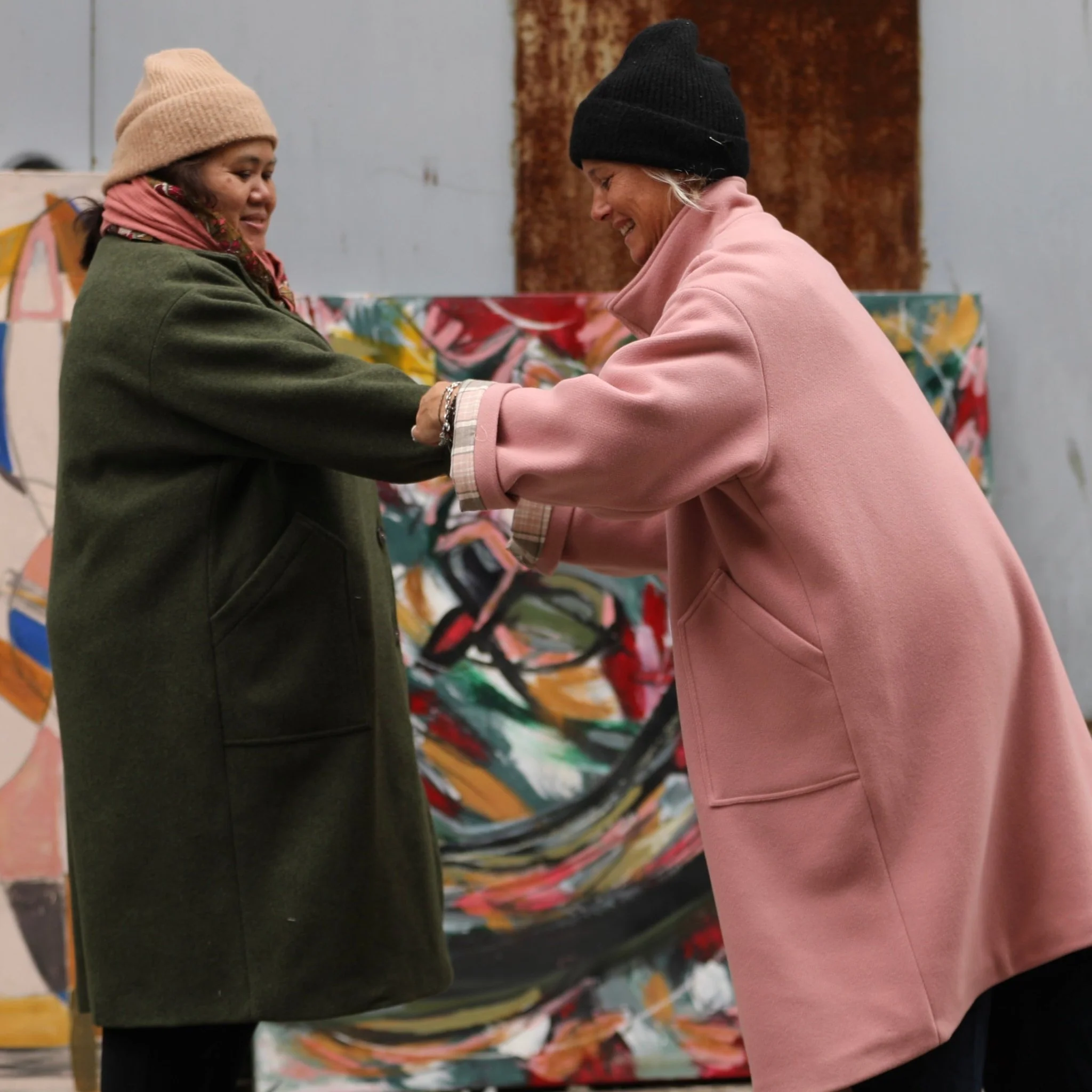 Manteau Arthur - Rose boisé - Image 3