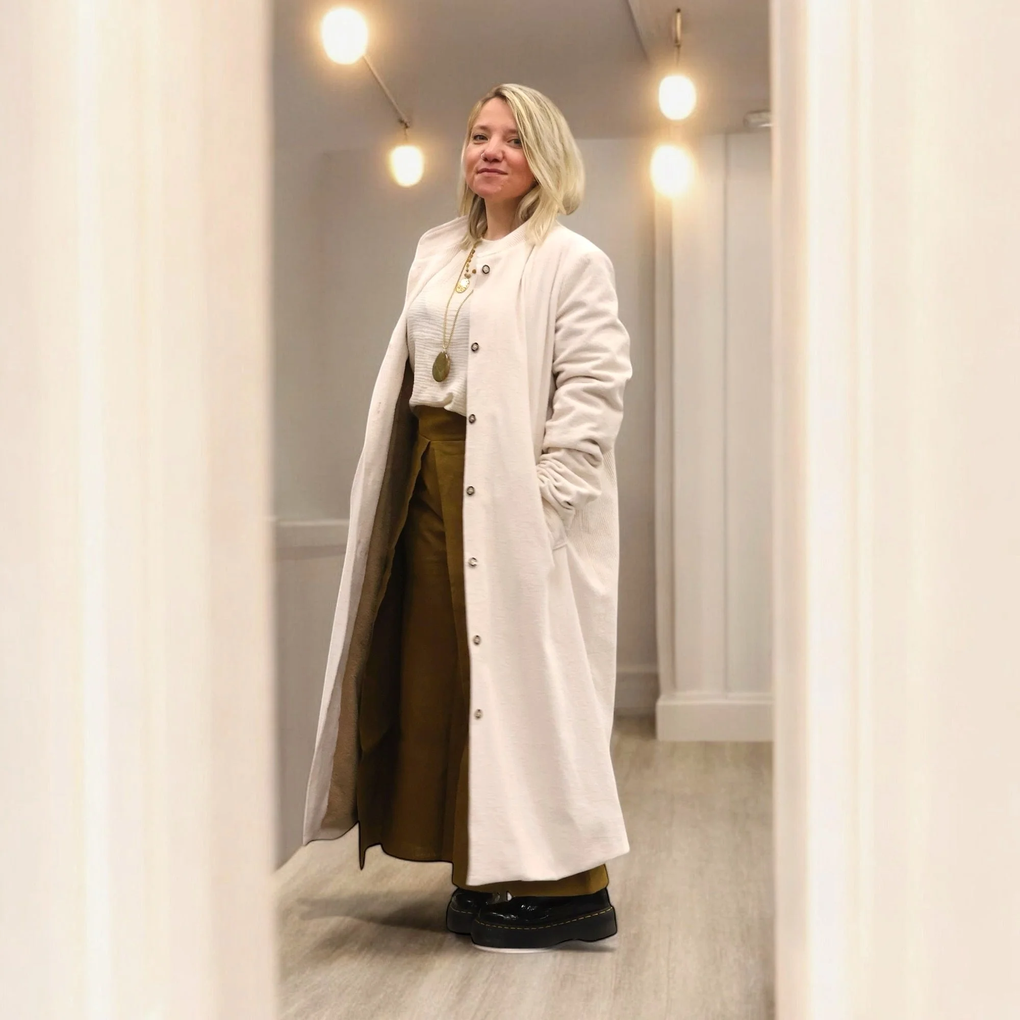 Manteau Paul 3/4 - lainage camel - Image 12