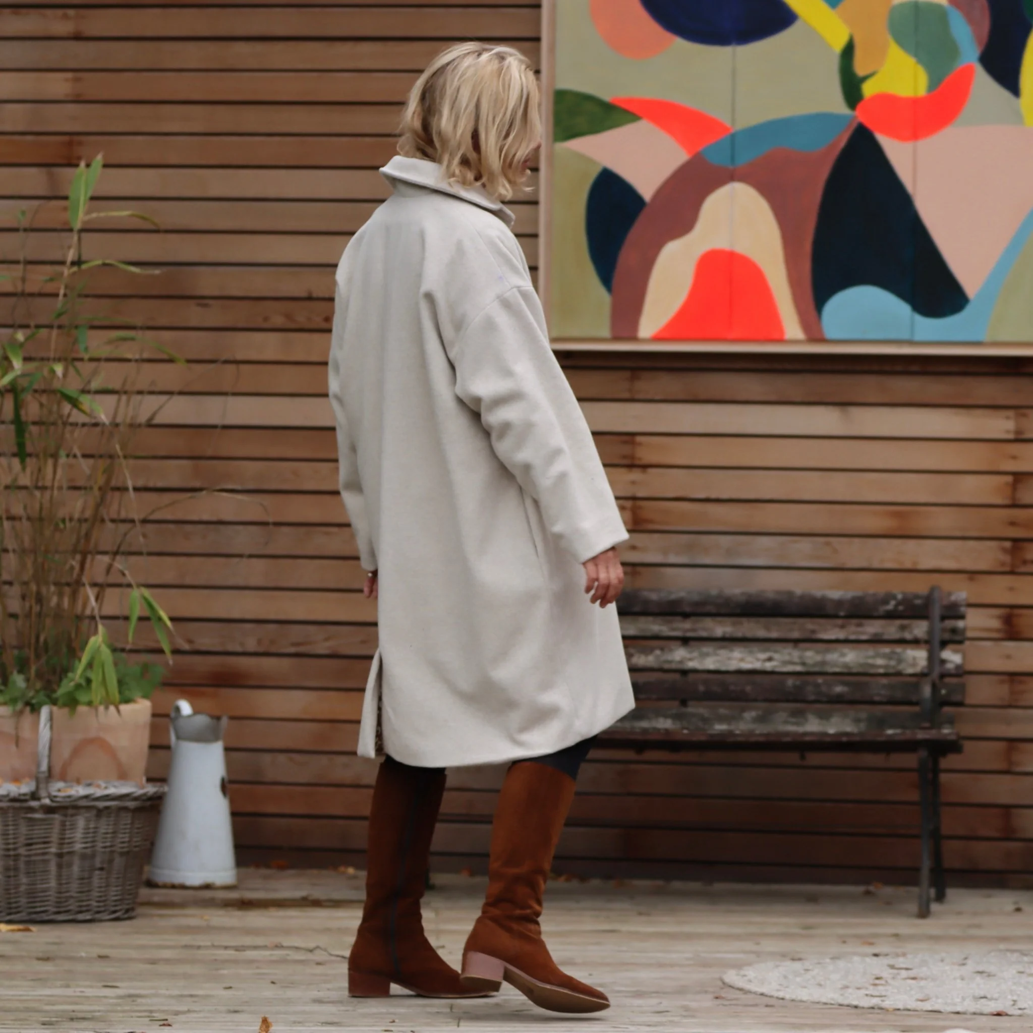 Manteau Taïma ivoire - Image 7