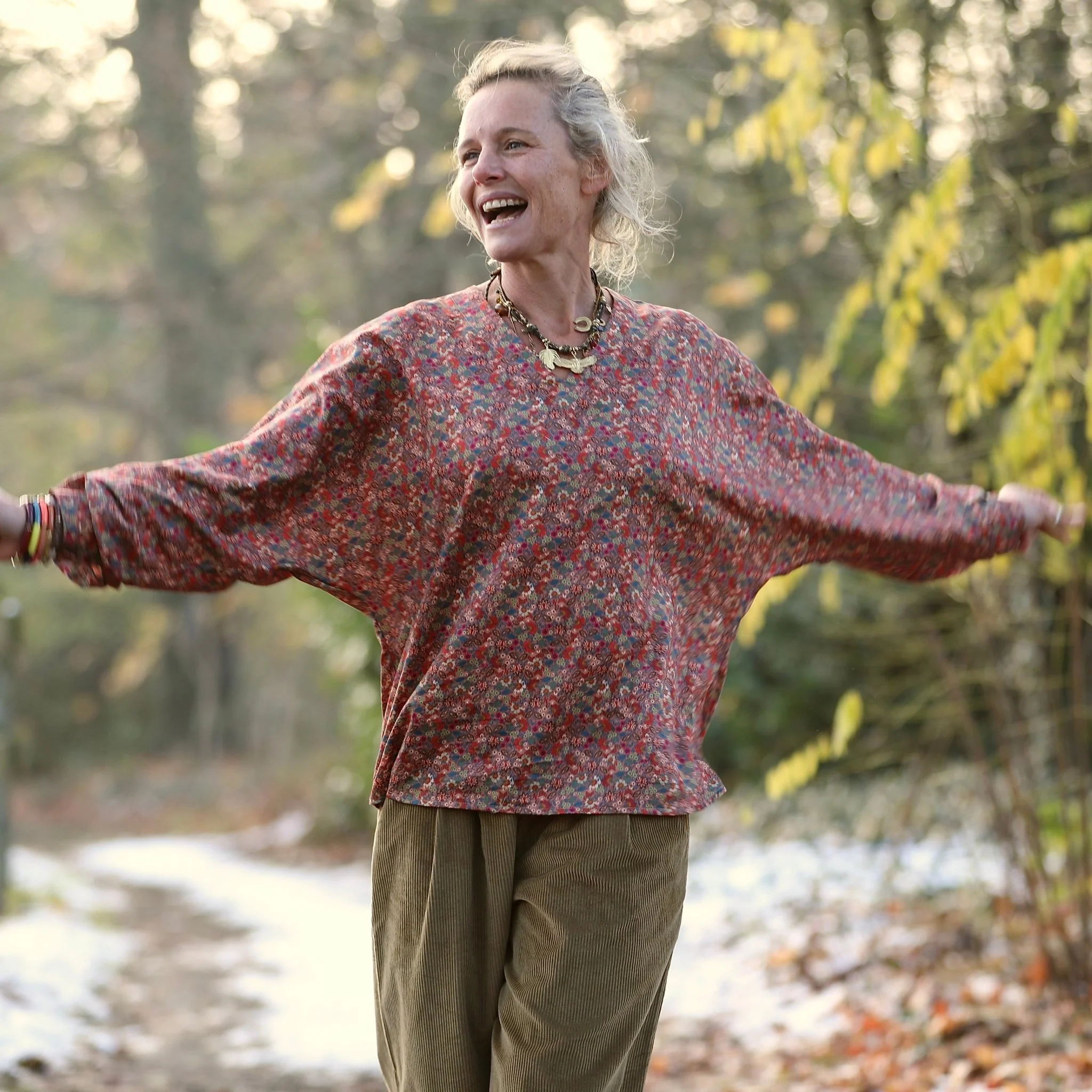 Blouse Mina – Fleurs de Bohème - Image 3