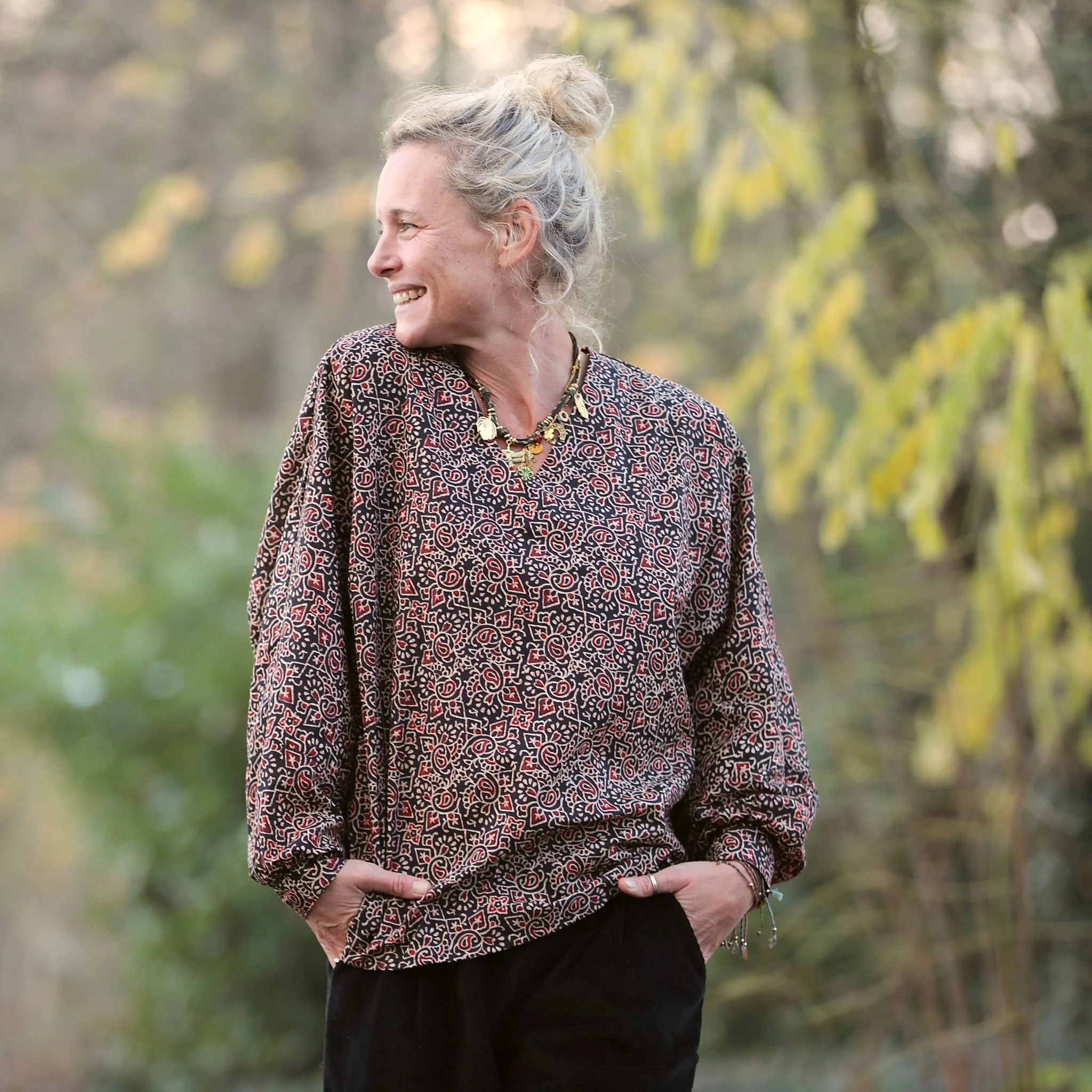 Blouse Mina – Kashmir Sépia - Image 3
