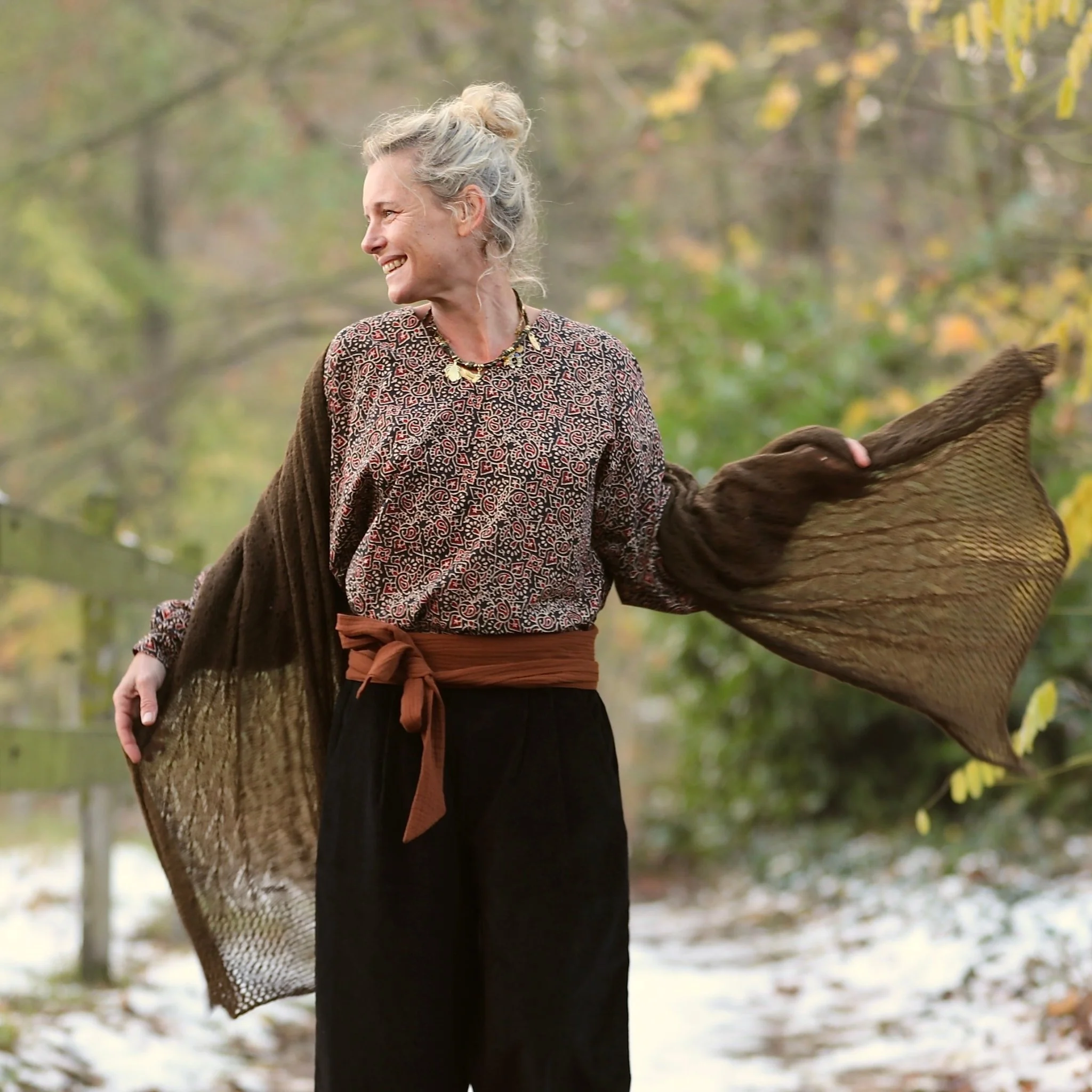 Blouse Mina – Kashmir Sépia - Image 5