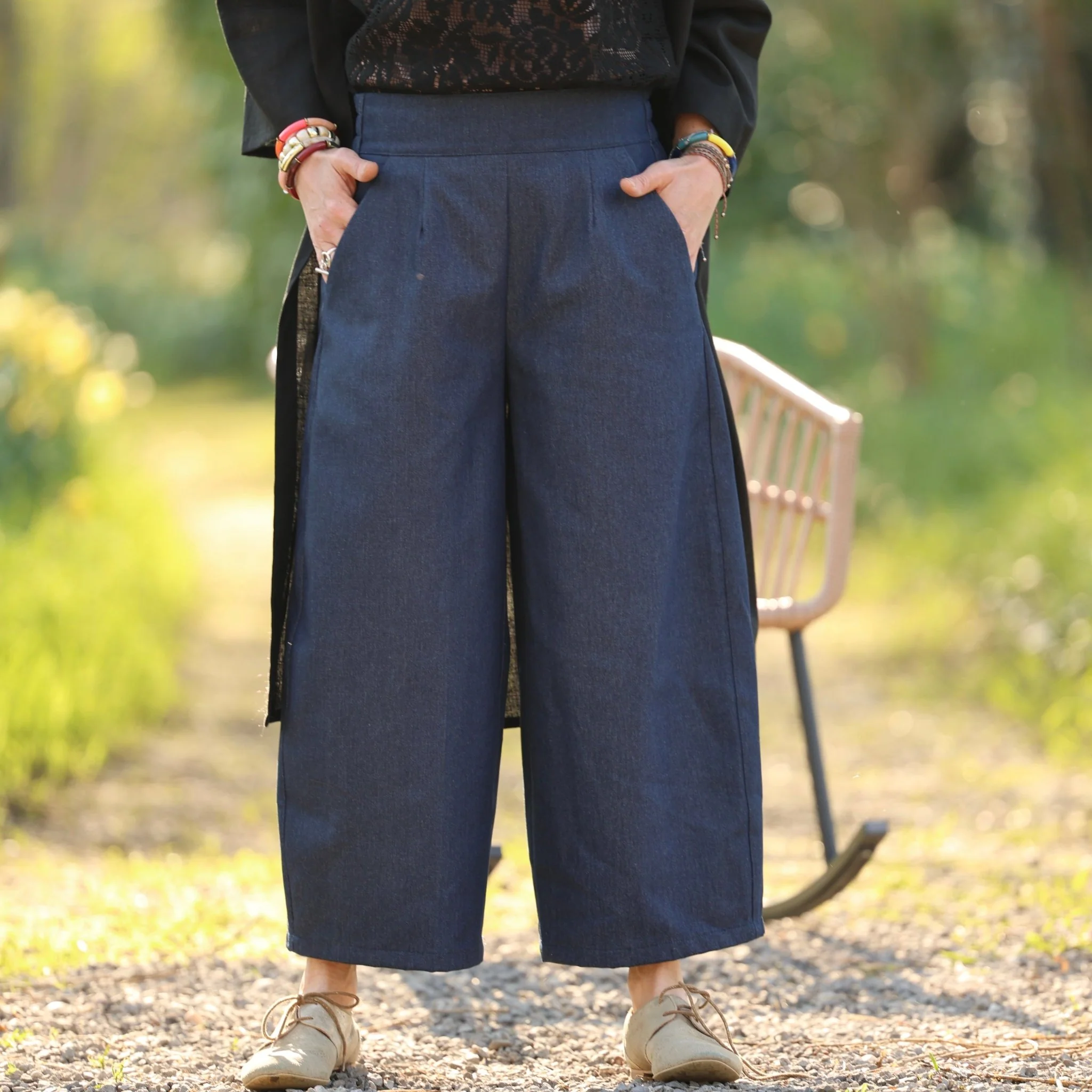 Pantalon Briac - jean de coton bleu brut - Image 6
