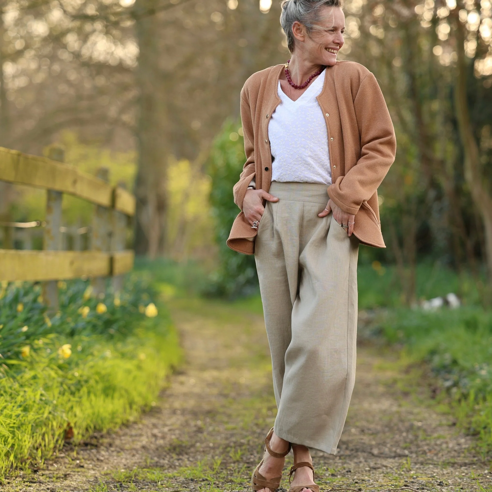 Pantalon Briac - lin ficelle - Image 3