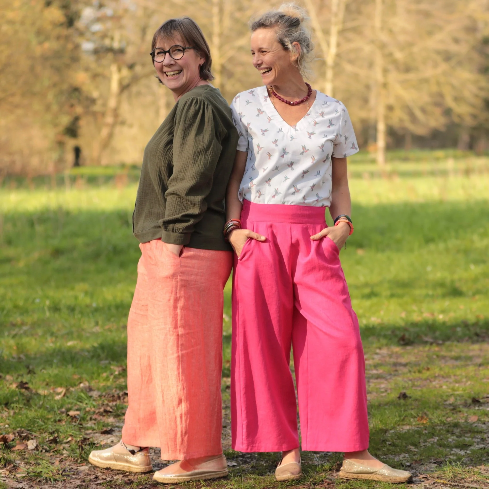 Pantalon Briac - lin gris perle - Image 14