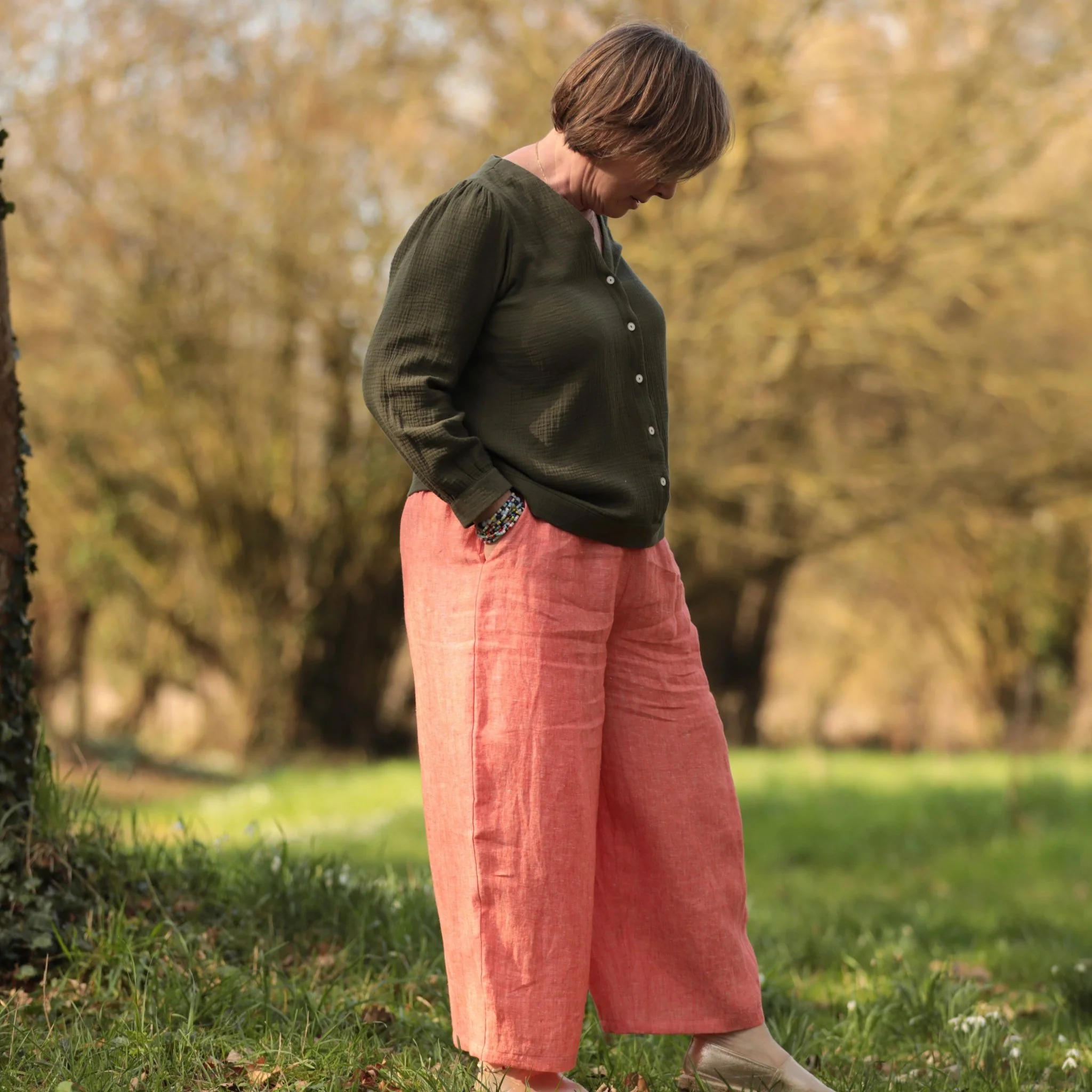 Pantalon Briac - lin ocre - Image 12