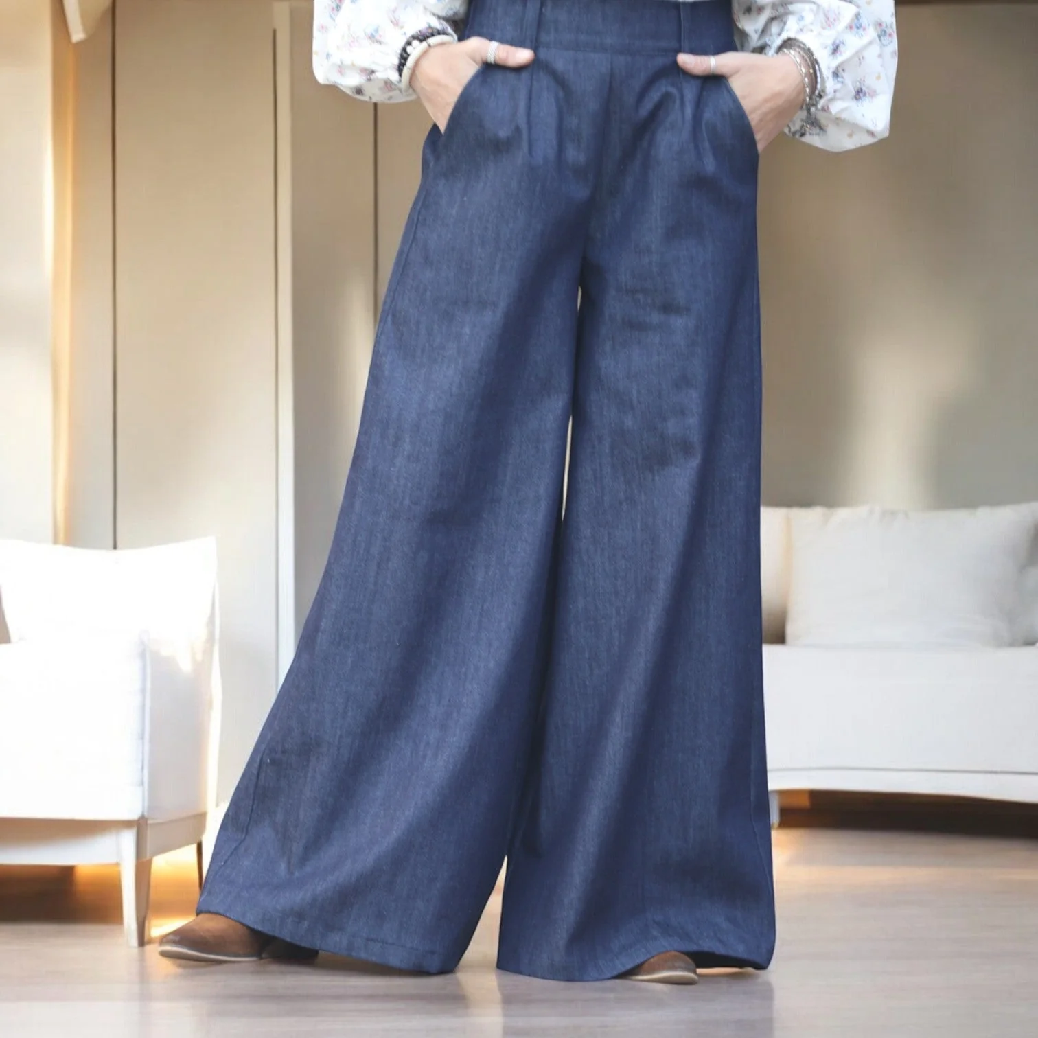 Pantalon César- jean bleu brut - Image 10