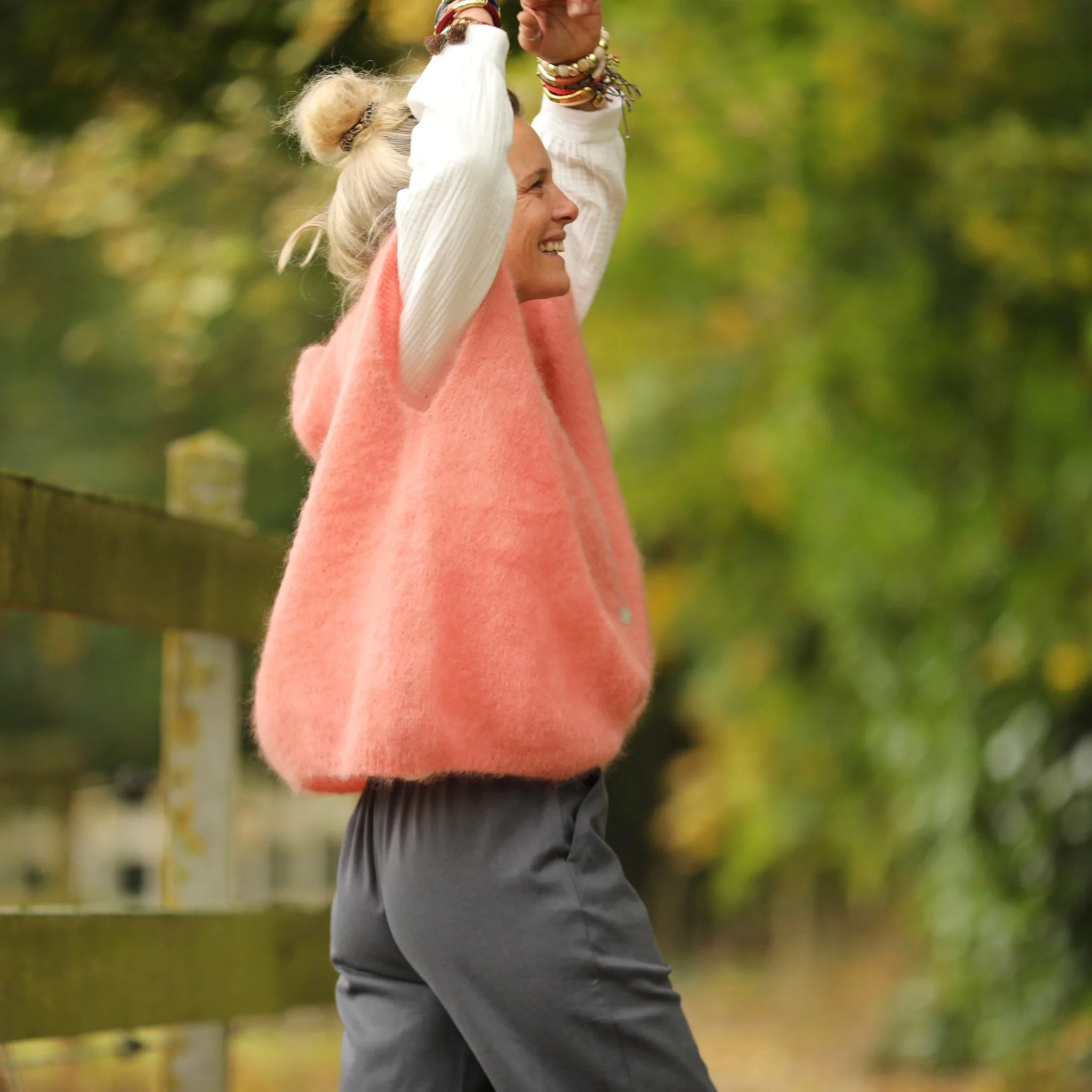 Pantalon Nestor - Coton/lin gris ardoise - Image 7