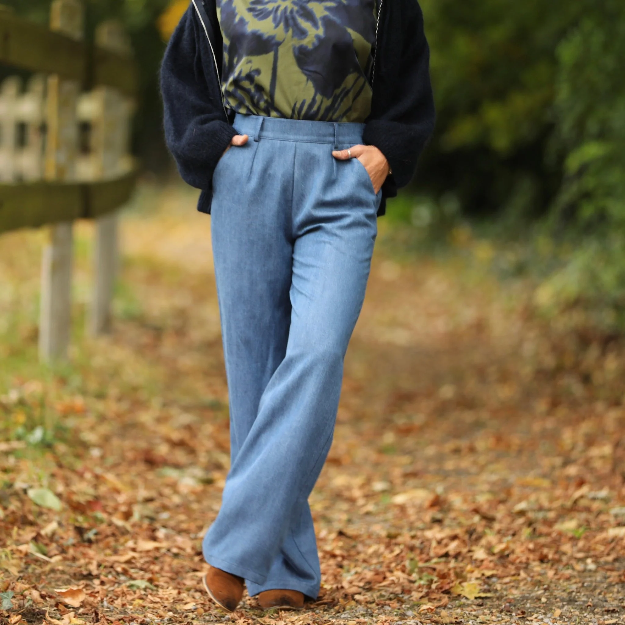 Pantalon Nestor - Modal bleu stone