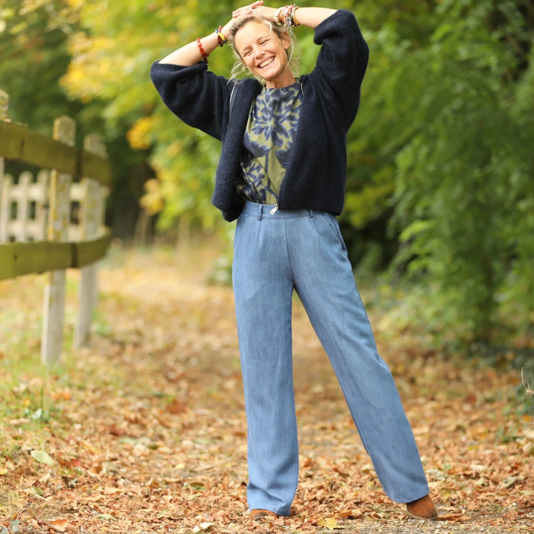 Pantalon Nestor - Modal bleu stone - Image 9