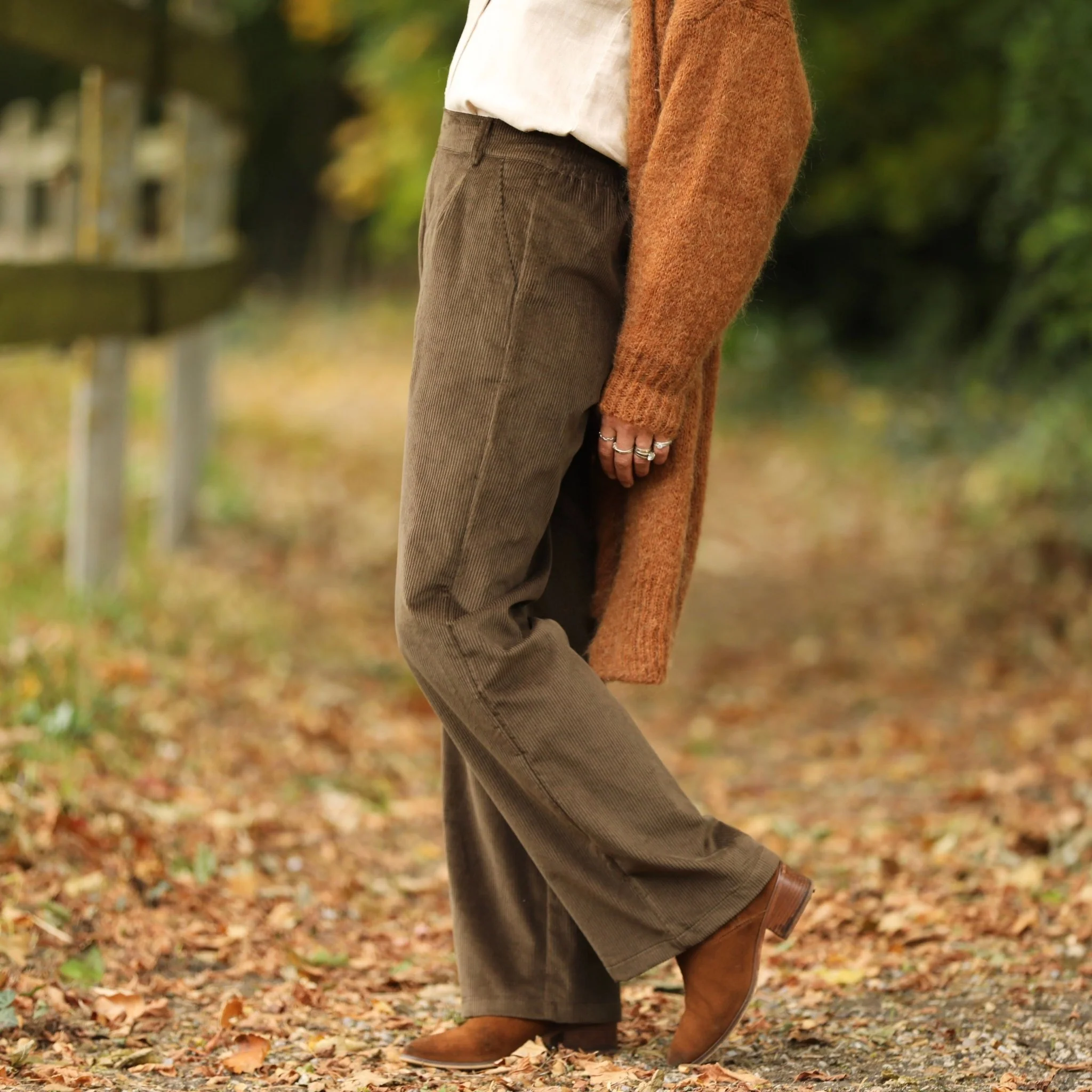 Pantalon Nestor - Velours côtelé moka - Image 6
