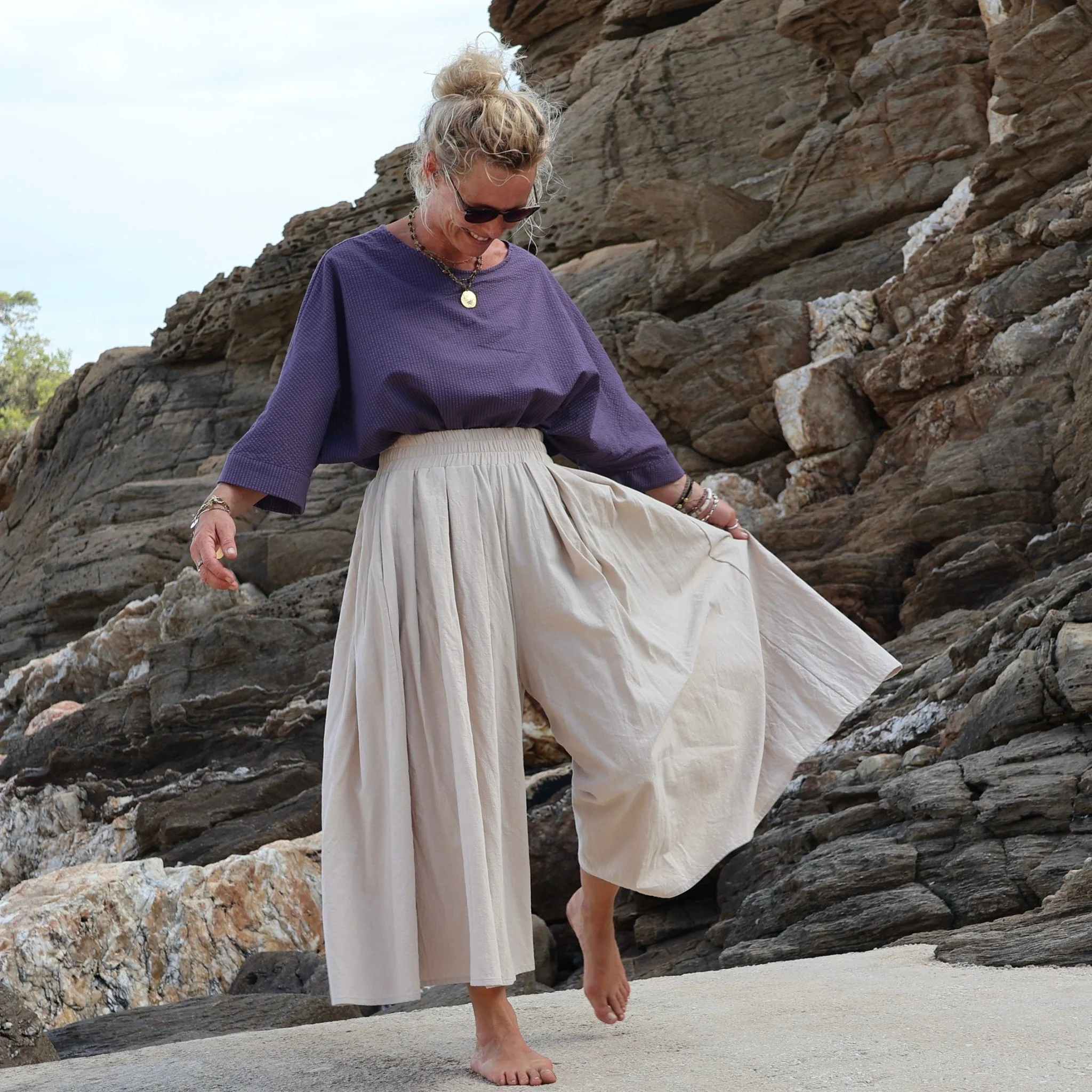 Pantalon Paco - coton lavé ficelle - Image 7