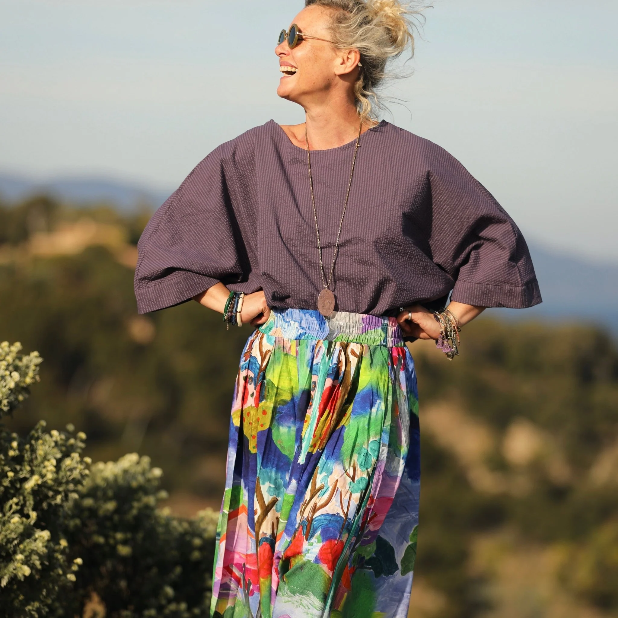 Pantalon Paco -  viscose botanique - Image 9