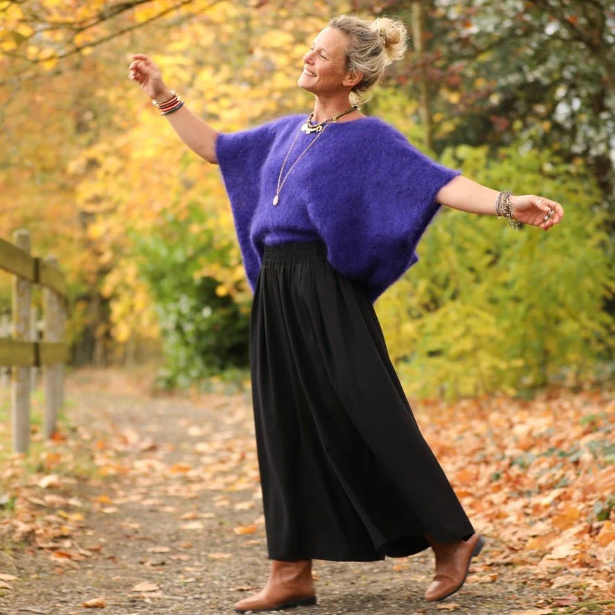 Pantalon Paco - sergé de viscose noire