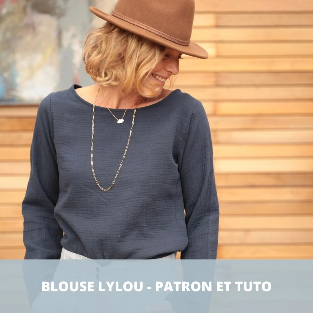 Patron papier blouse Lylou - Version imprimée en couleurs taille réelle - Image 2