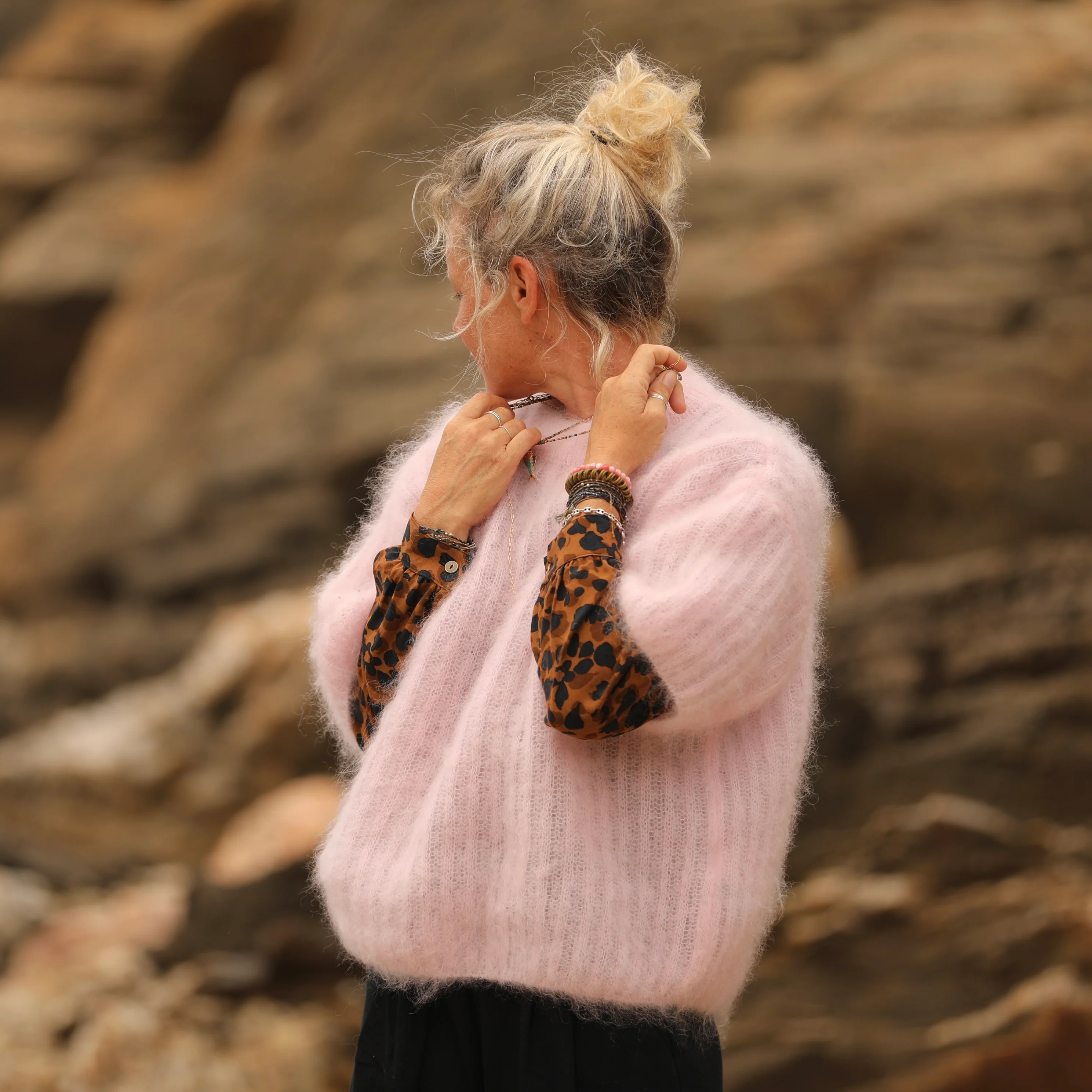 Pull Coraline rose poudré - Image 9