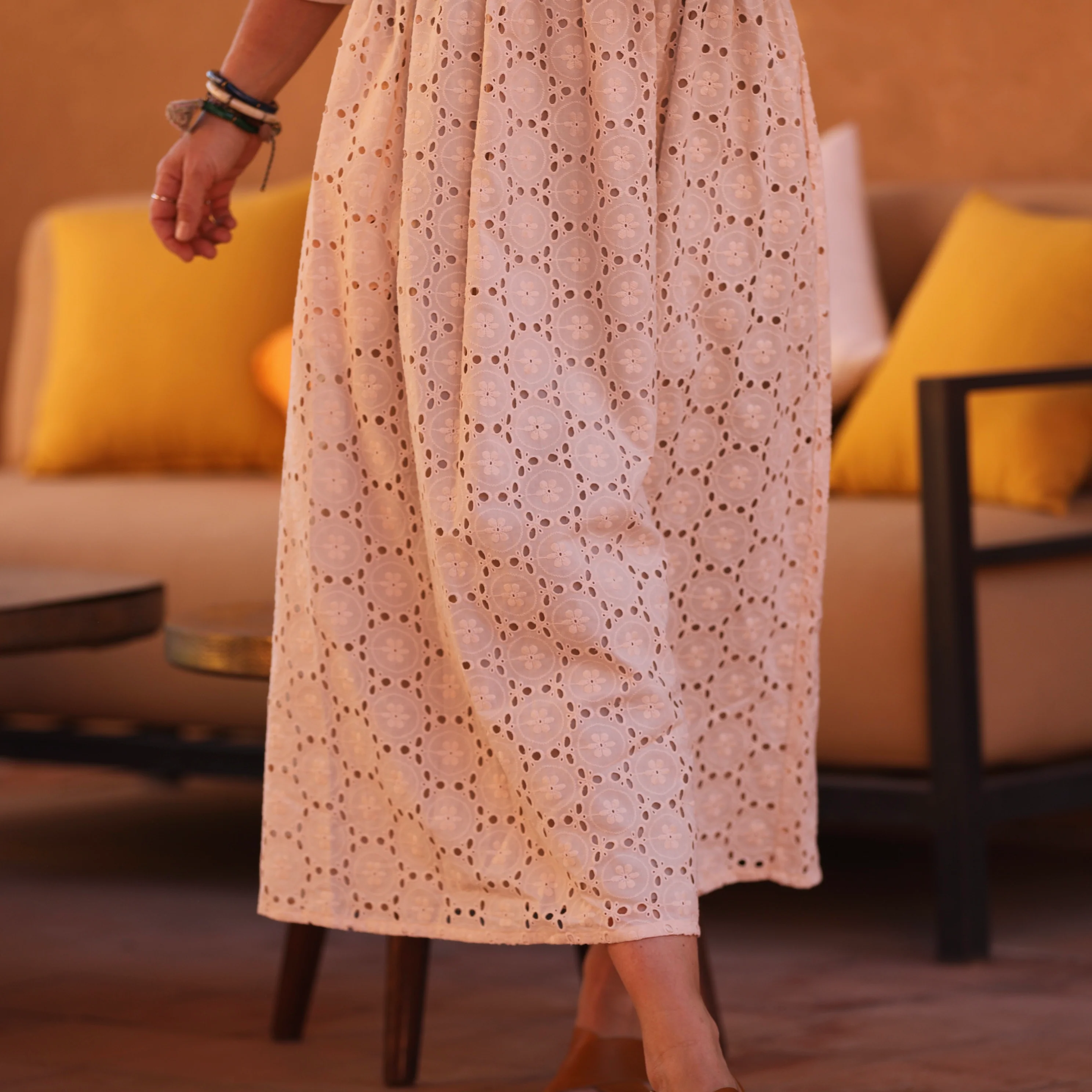 Robe Anastasia brodée ivoire - Image 3