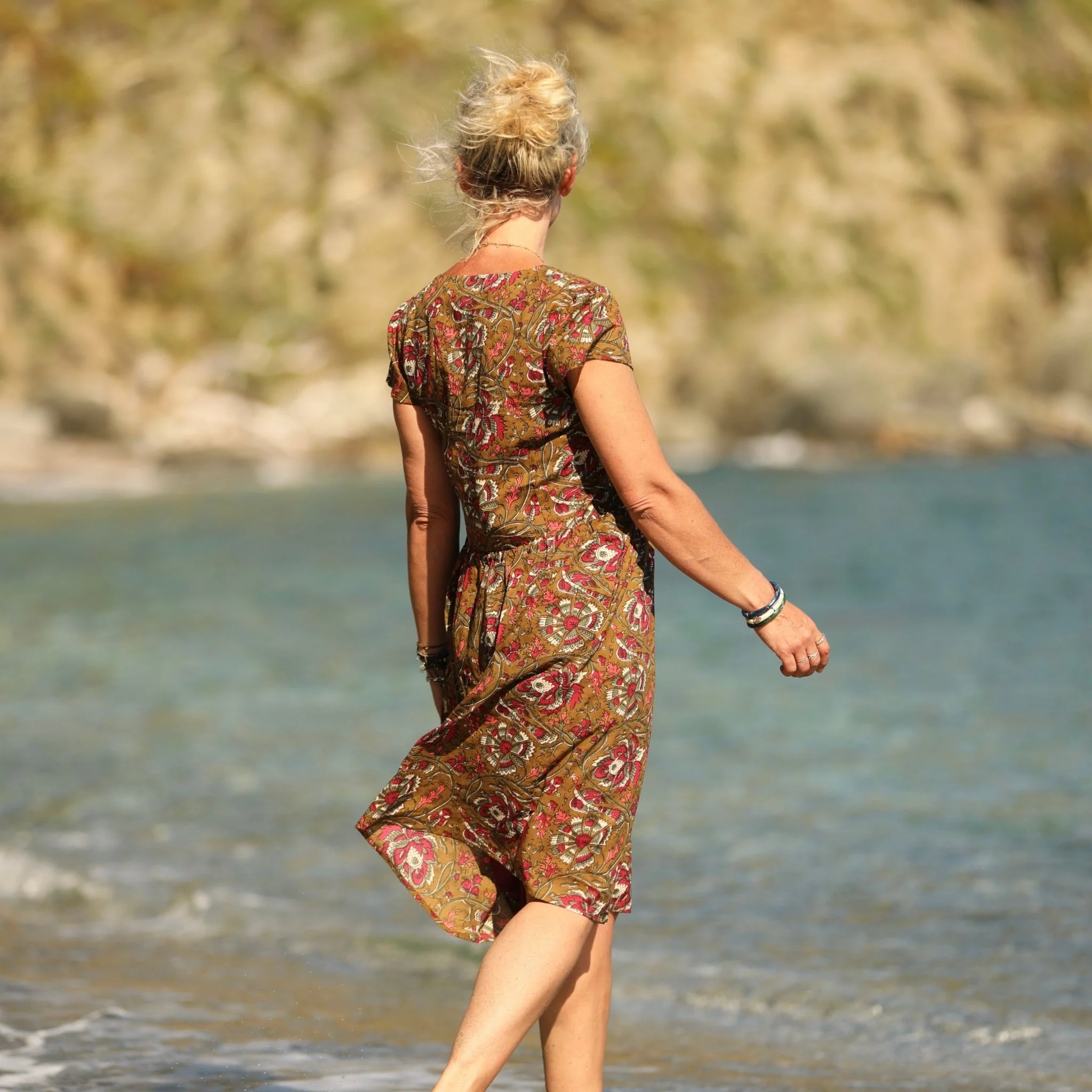 Robe Anastasia midi voile de coton Ila - Image 7