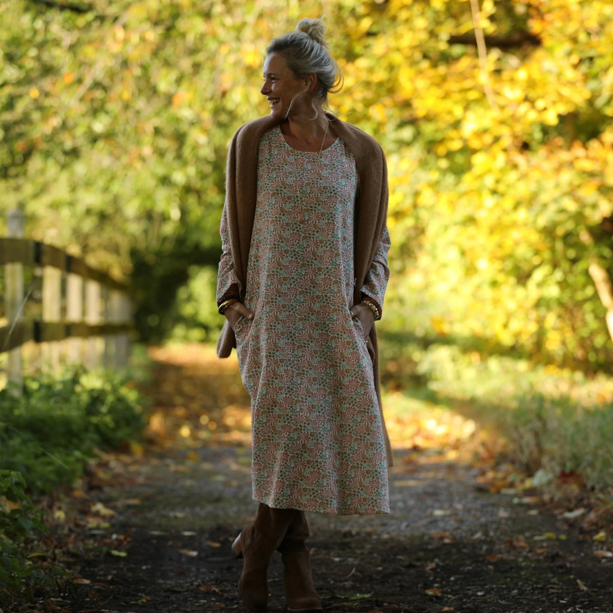 Robe Armande – double gaze de coton fleurie Rosalie - Image 7