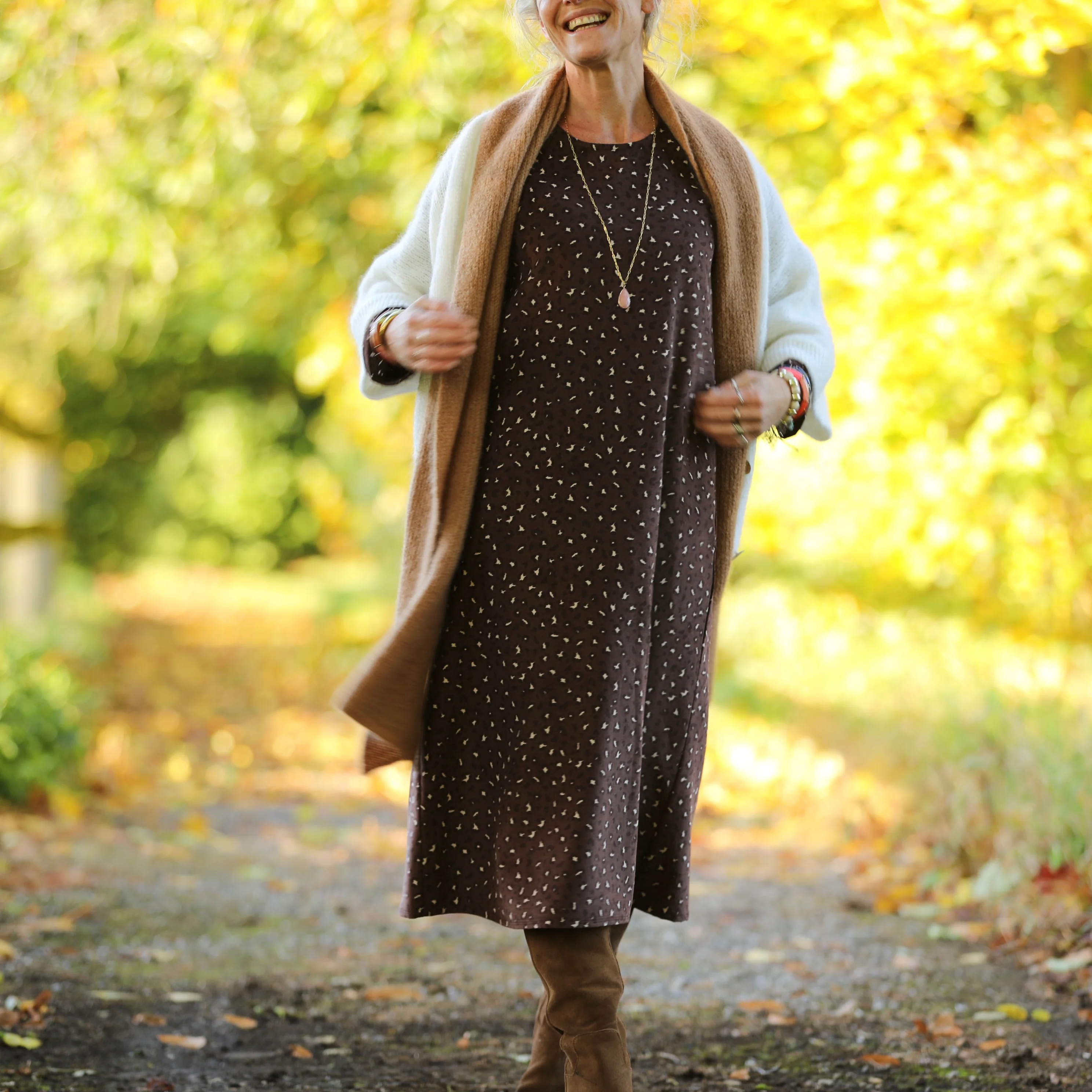 Robe Armande – Velours milleraies Léo choco - Image 7