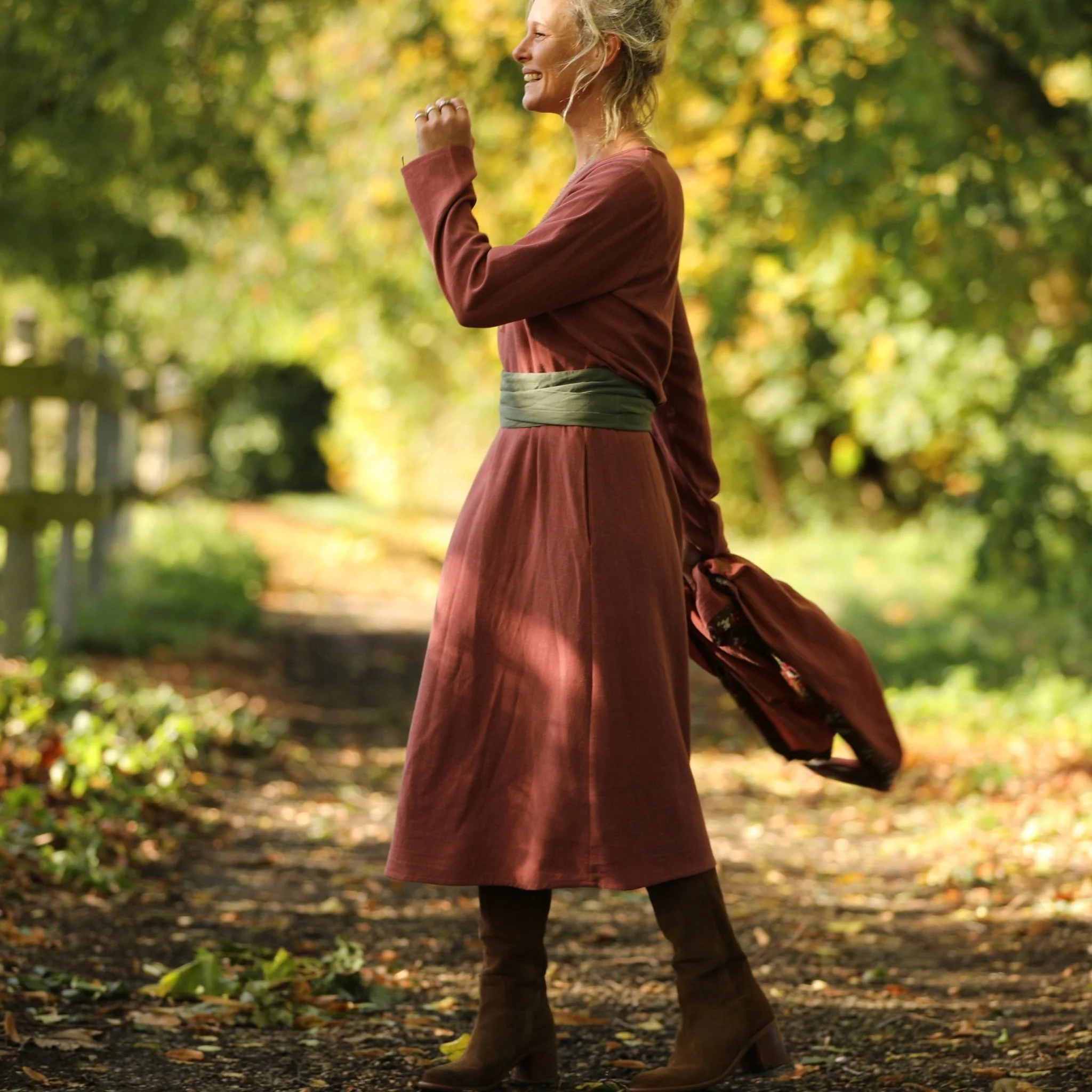 Robe Armande – viscose/lin rose boisé - Image 11