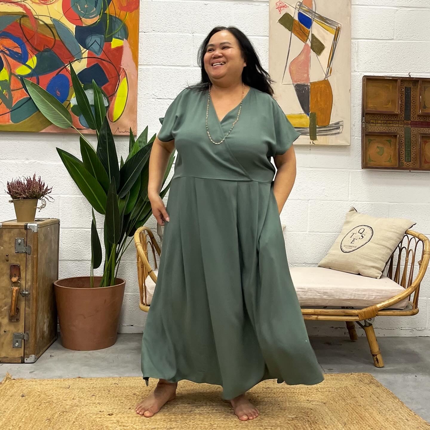 Robe Athéna - viscose indigo - Image 11