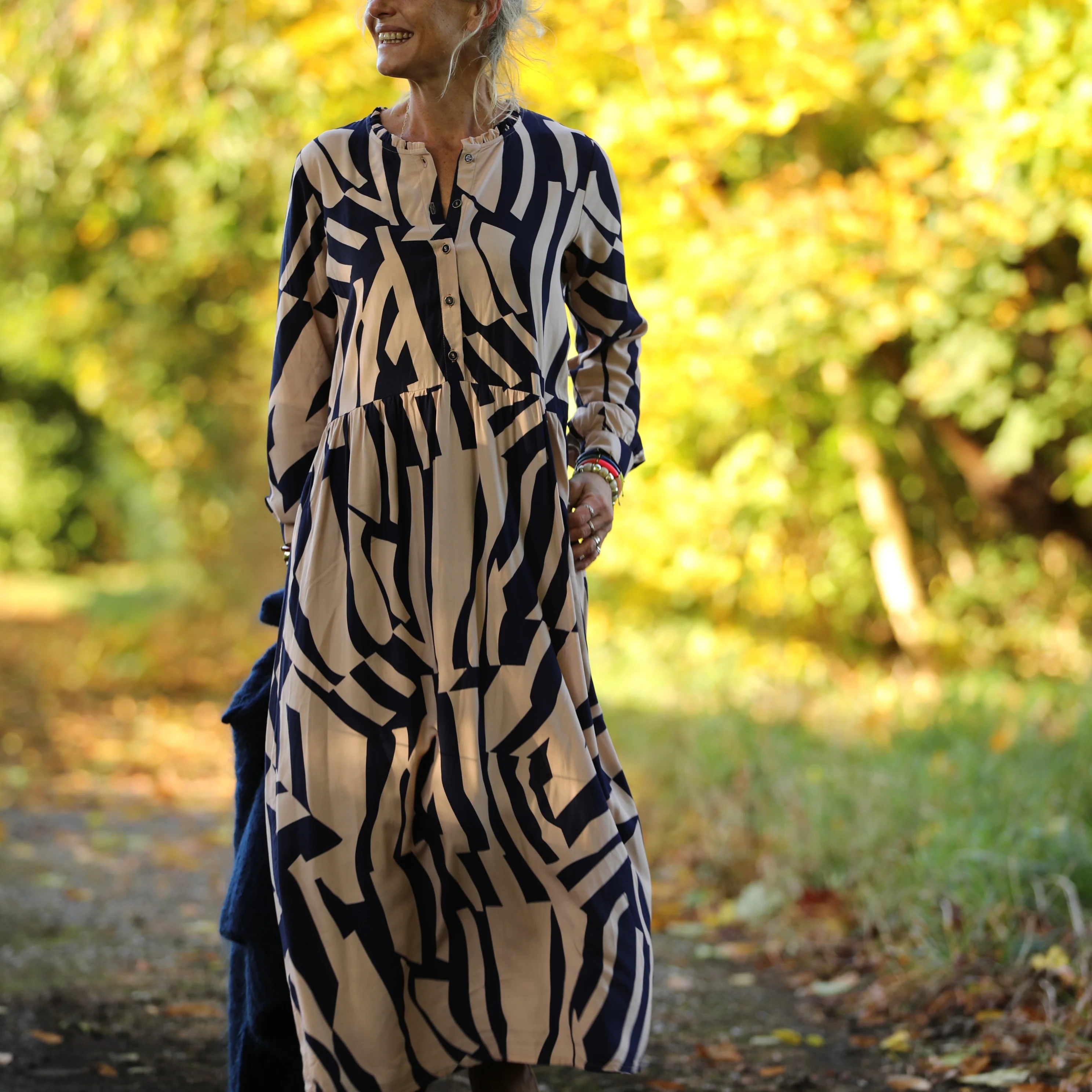 Robe Aurélia - Viscose vague graphique