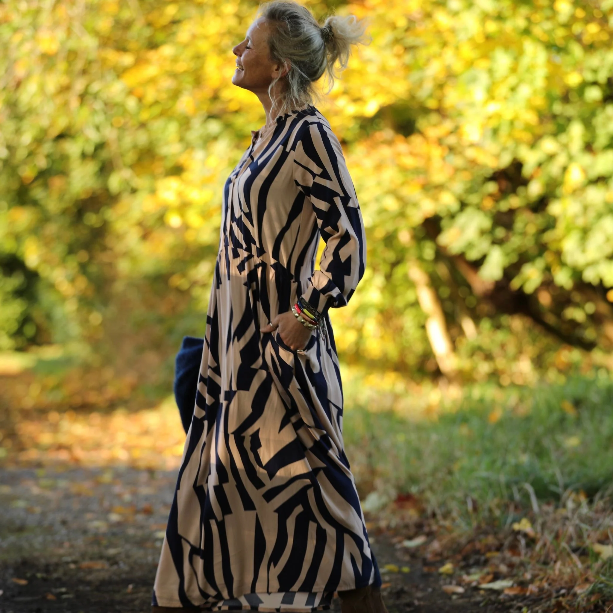 Robe Aurélia - Viscose vague graphique - Image 10