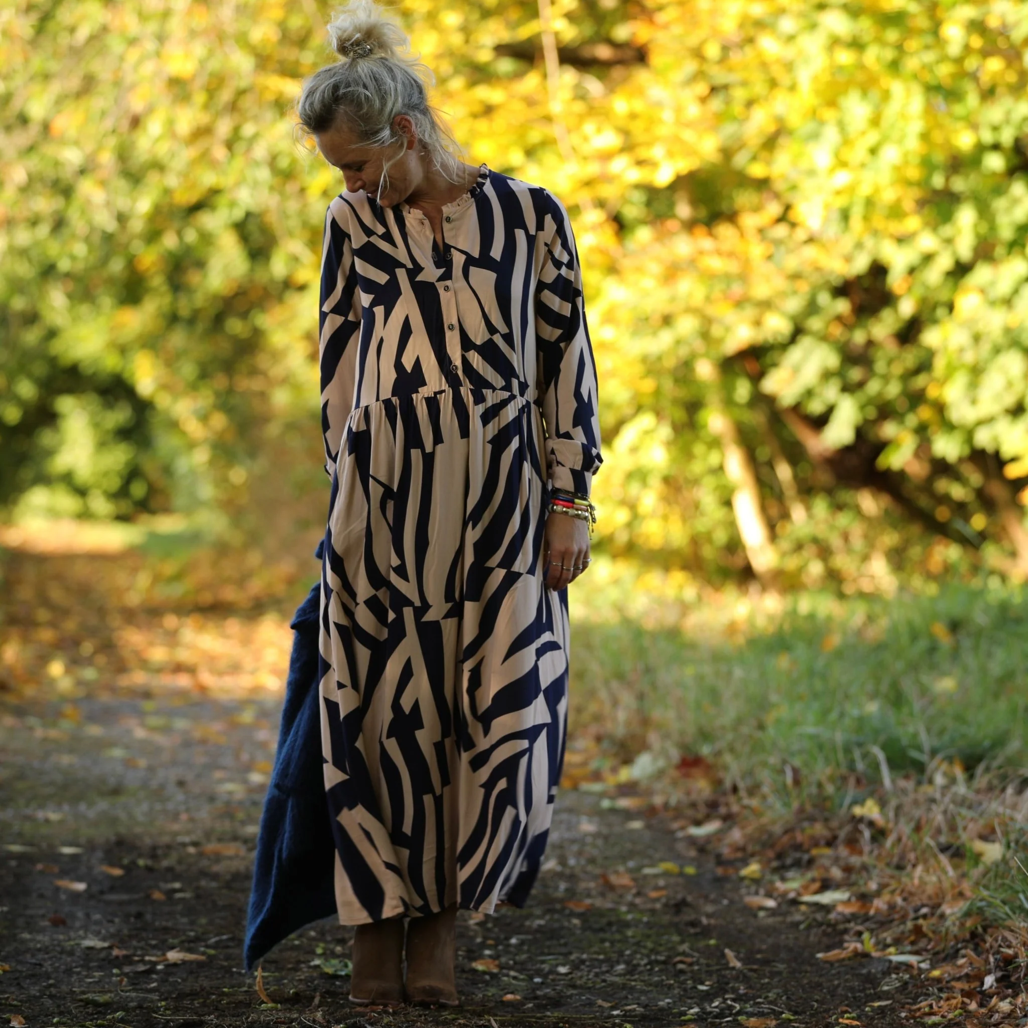 Robe Aurélia - Viscose vague graphique - Image 9