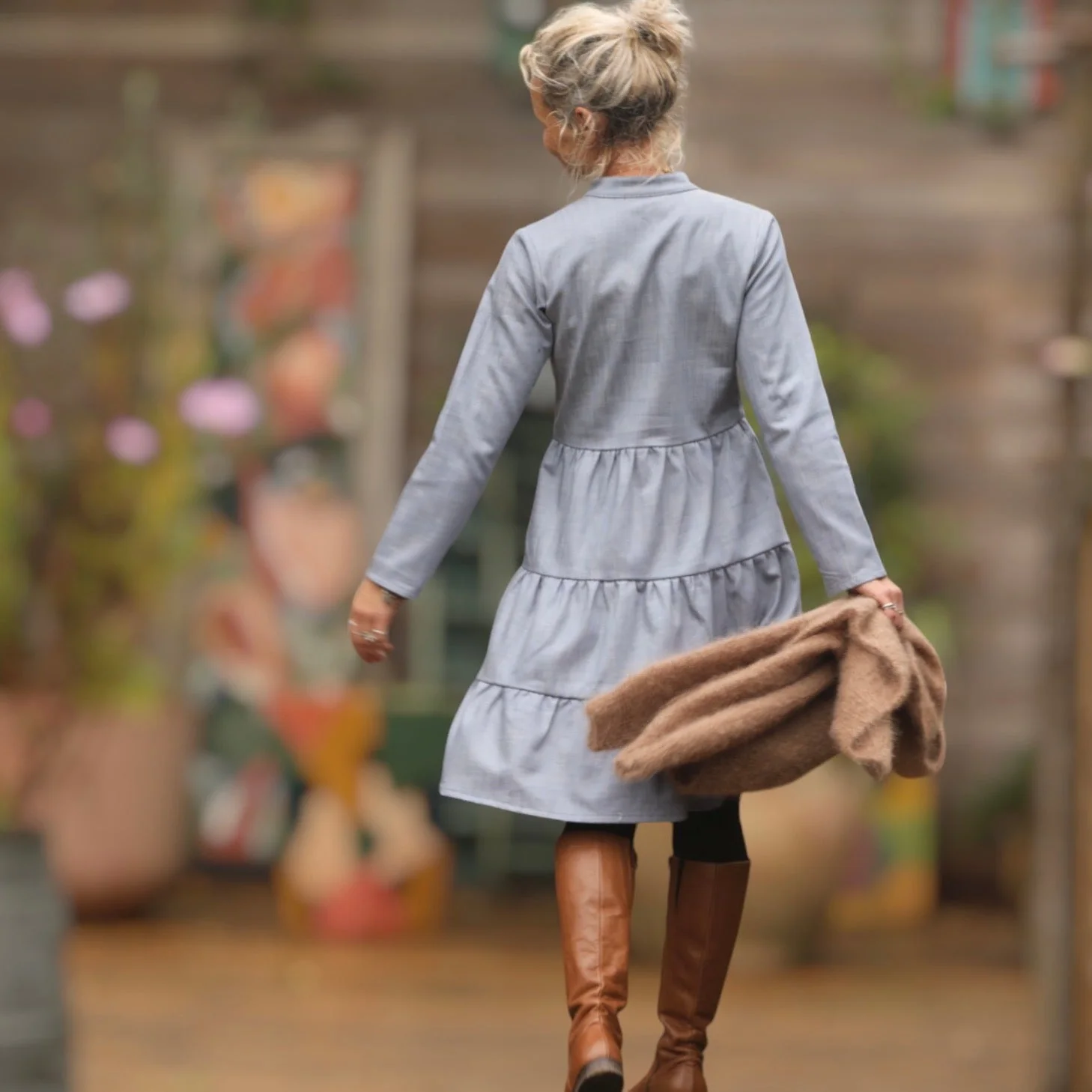 Robe Bella - jean beu clair - Image 8