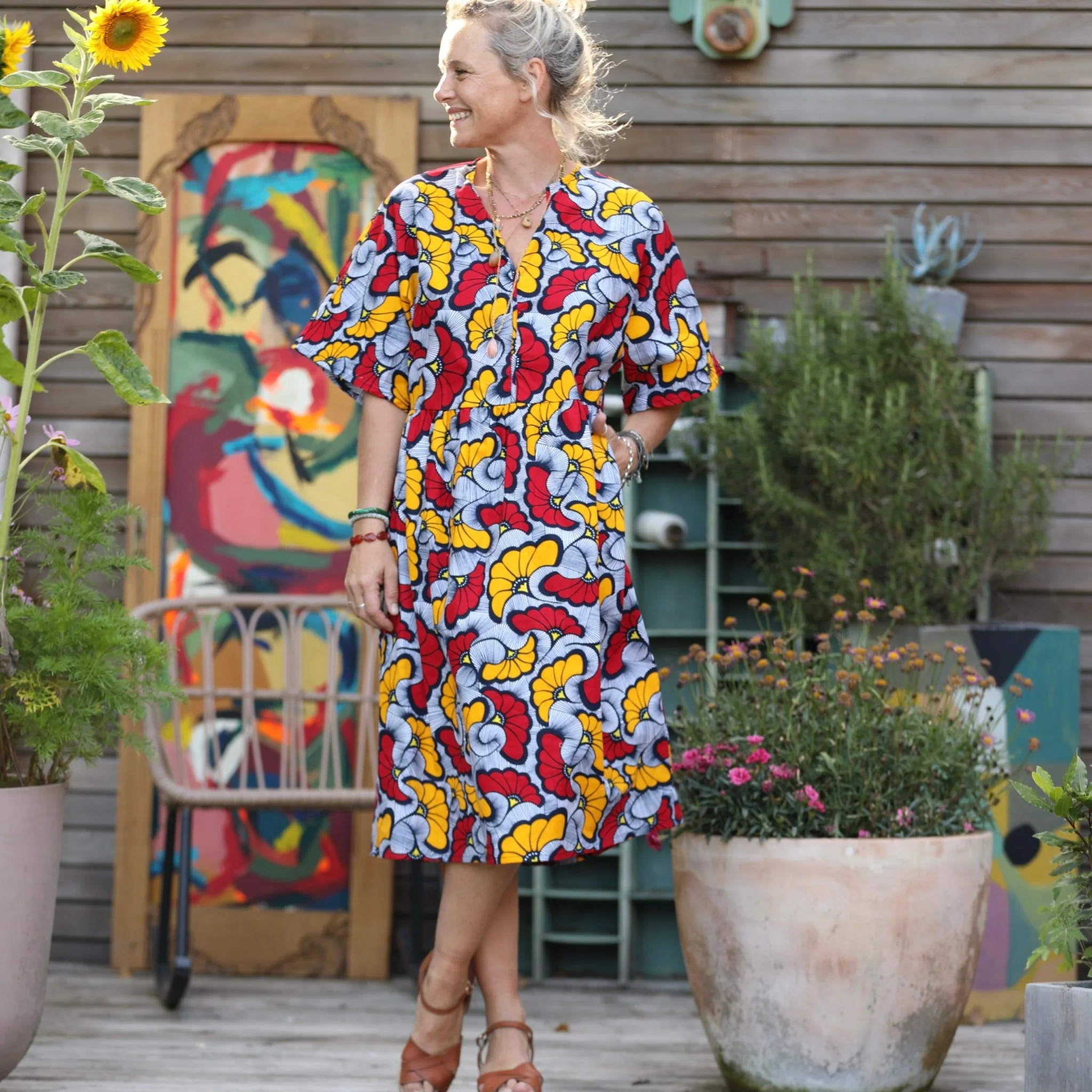 Robe Capucine - Wax fleurs de mariage