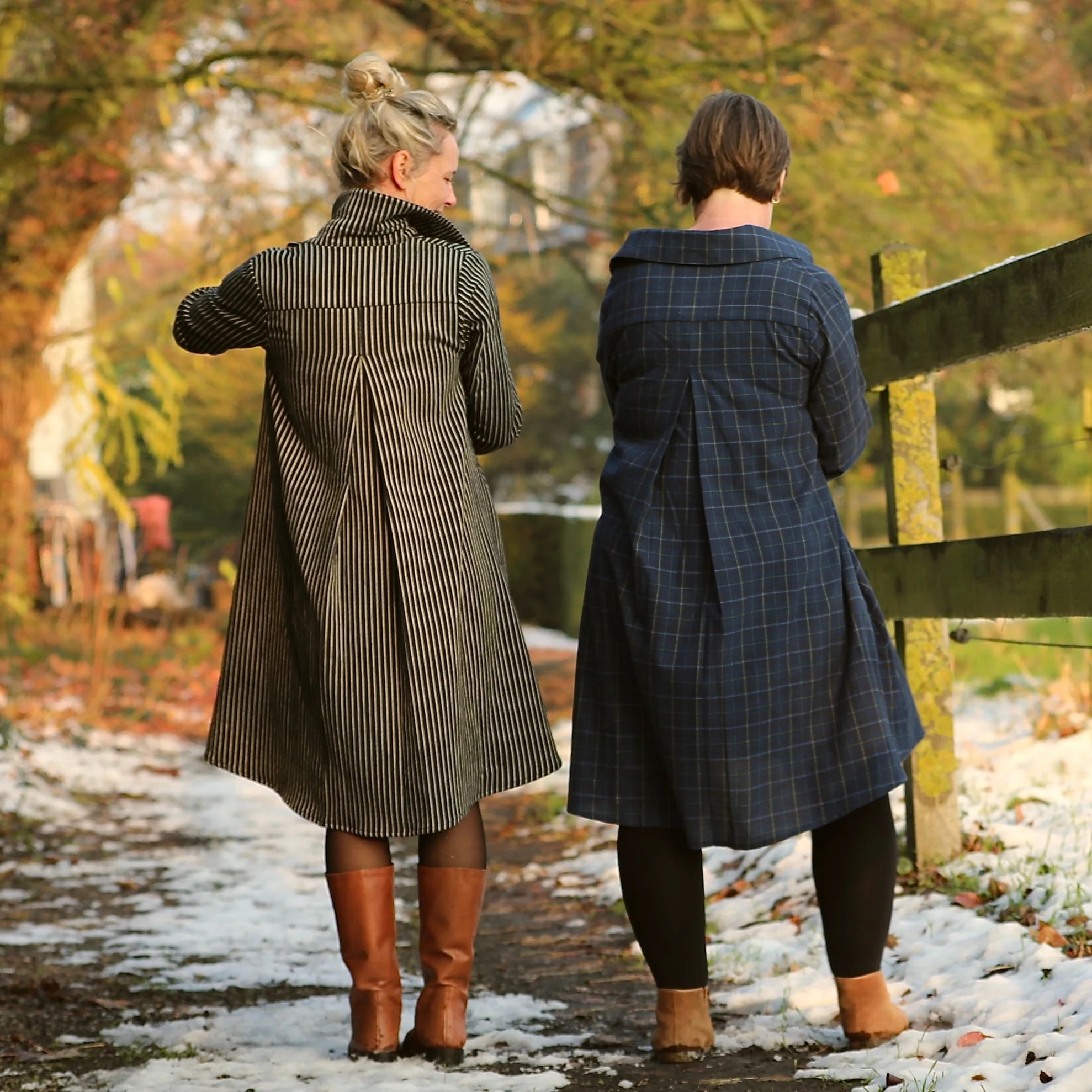 Robe Carole – flanelle de coton tartan bleu - Image 10